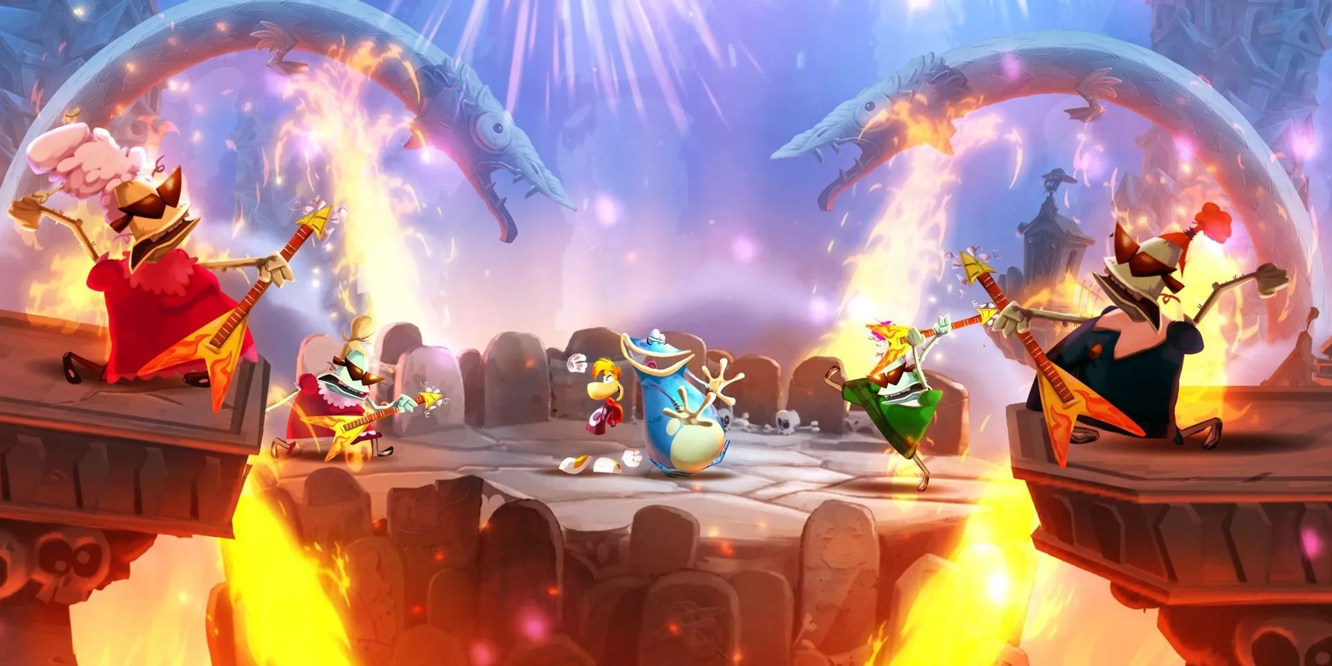 Kết thúc màn chơi Grannies World Tour trong Rayman Legends