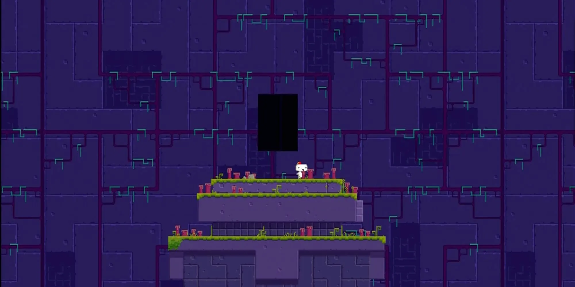 Khối đá đen bí ẩn The Black Monolith trong game giải đố Fez