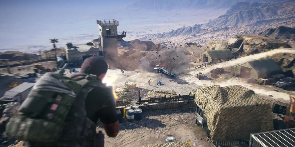 Khung cảnh Bolivia nhìn từ trên cao trong Ghost Recon Wildlands