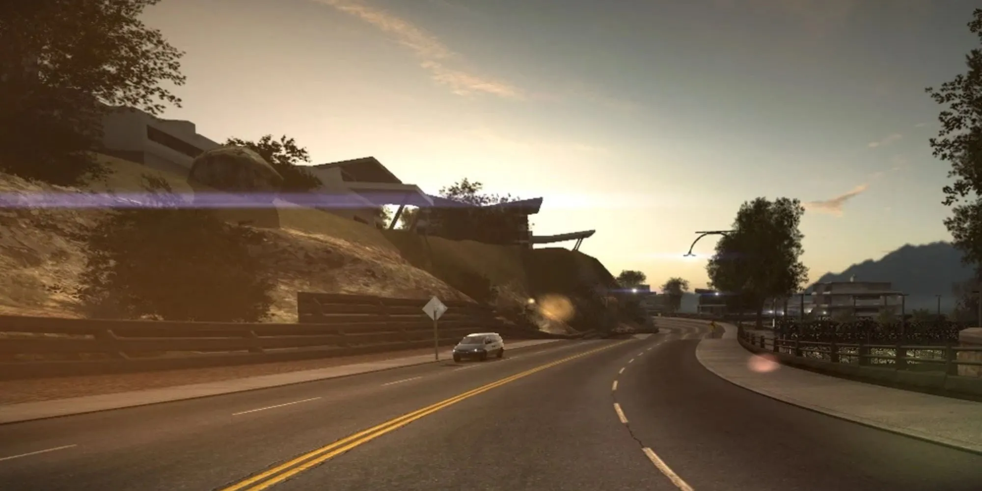 Khung cảnh thành phố Palmont trong game Need for Speed World với những cung đường đua quen thuộc