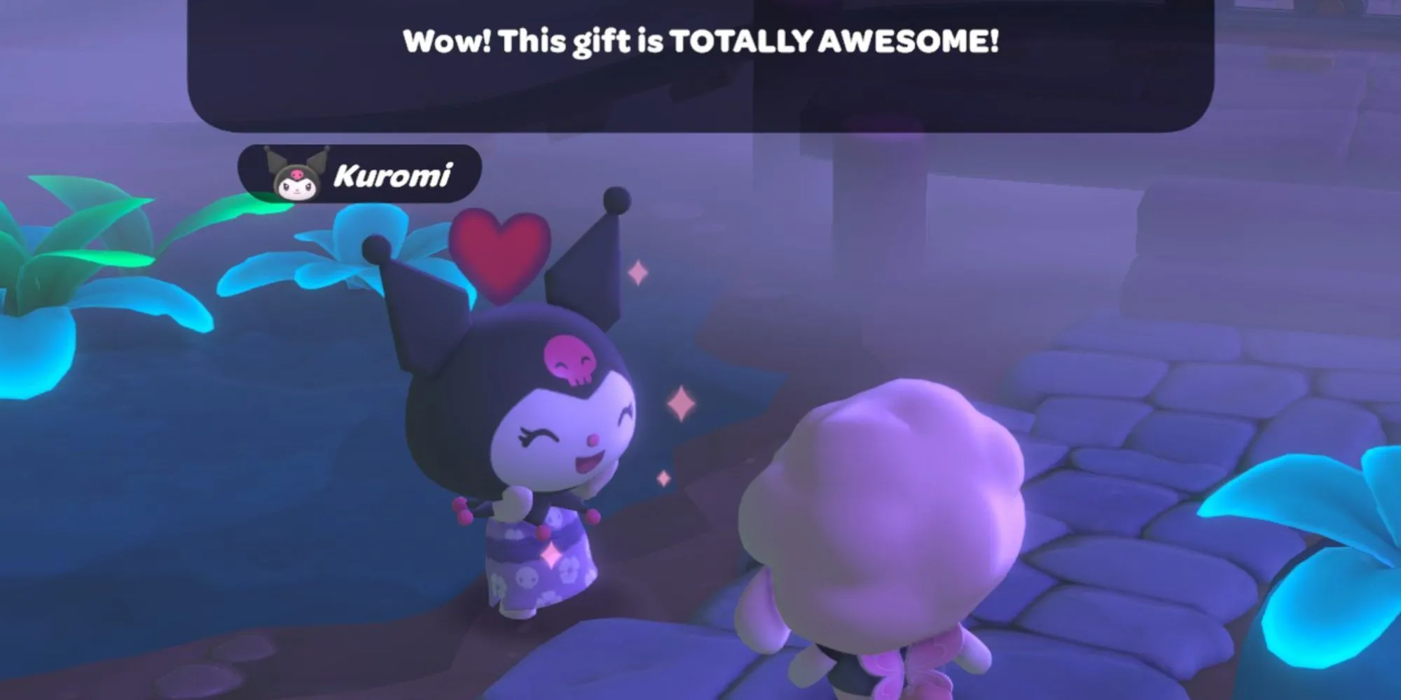 Kuromi và món quà yêu thích trong Hello Kitty Island Adventure