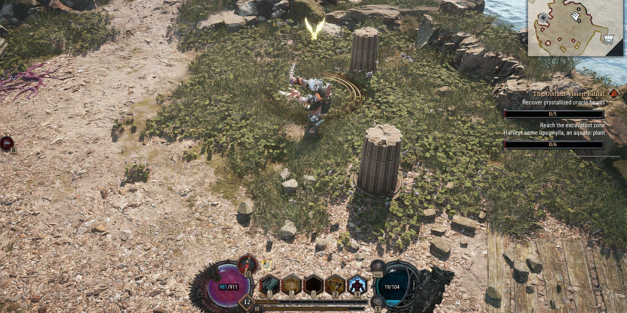 Kỹ năng Savage Whirlwind cơ bản trong Dragonkin The Banished trước khi kích hoạt Symbiosis