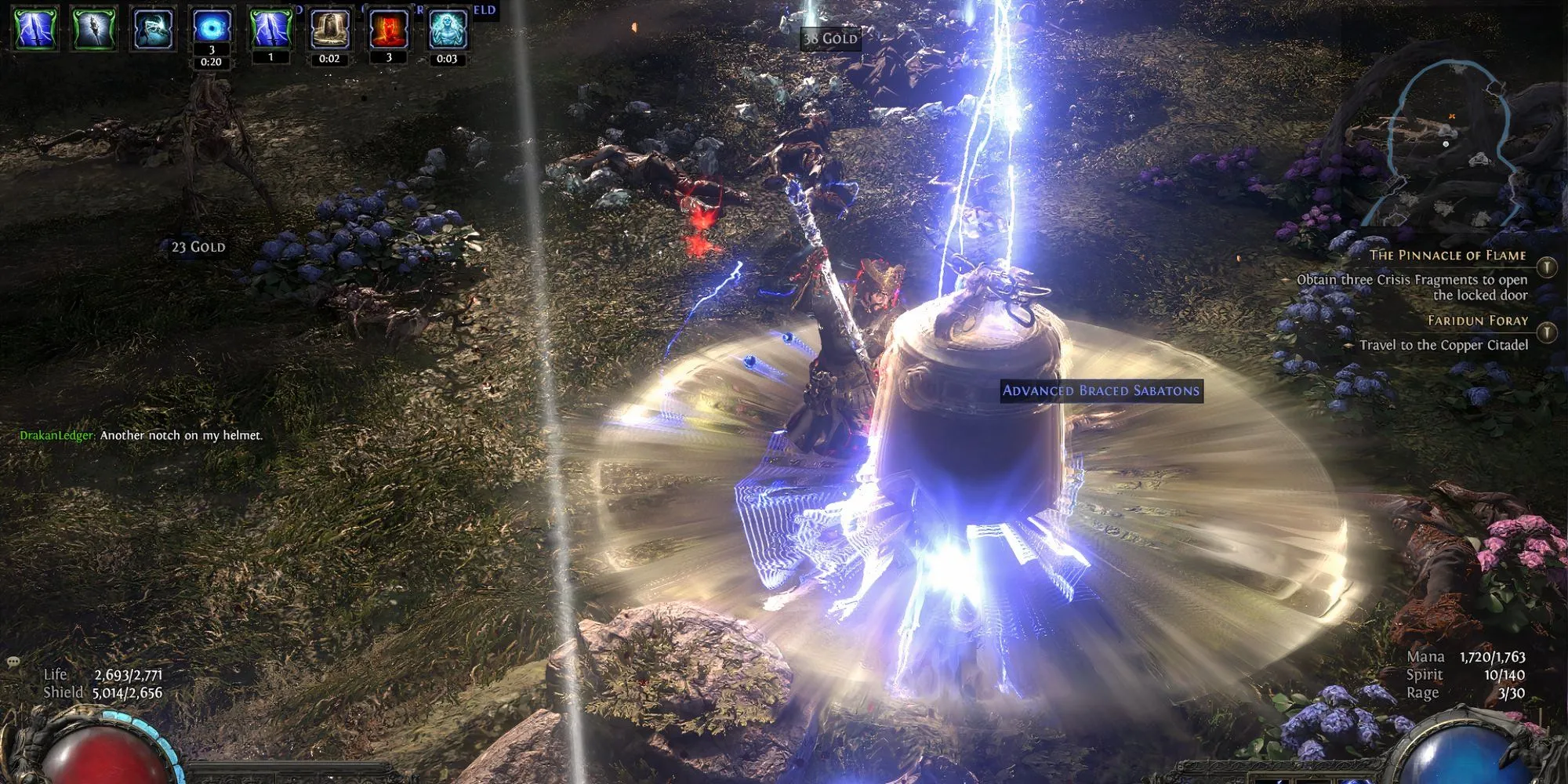 Kỹ năng Tempest Bell của Mercenary Path of Exile II tạo sóng xung kích diện rộng