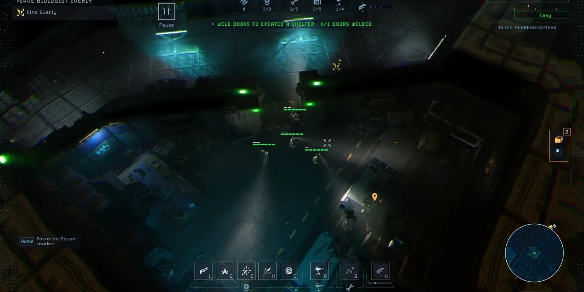 Lính thủy đánh bộ đối mặt với Alien trong game Aliens Colonial Marines