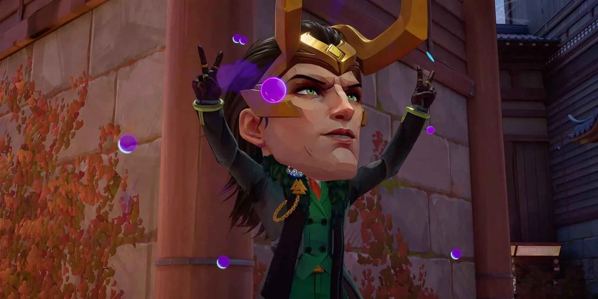 Loki với chiếc đầu khổng lồ trong sự kiện Giant Size Brain Blast của Marvel Rivals