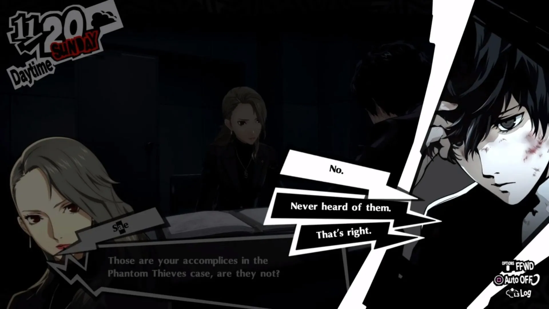 Lựa chọn đối thoại quan trọng với Sae Niijima trong Persona 5 Royal