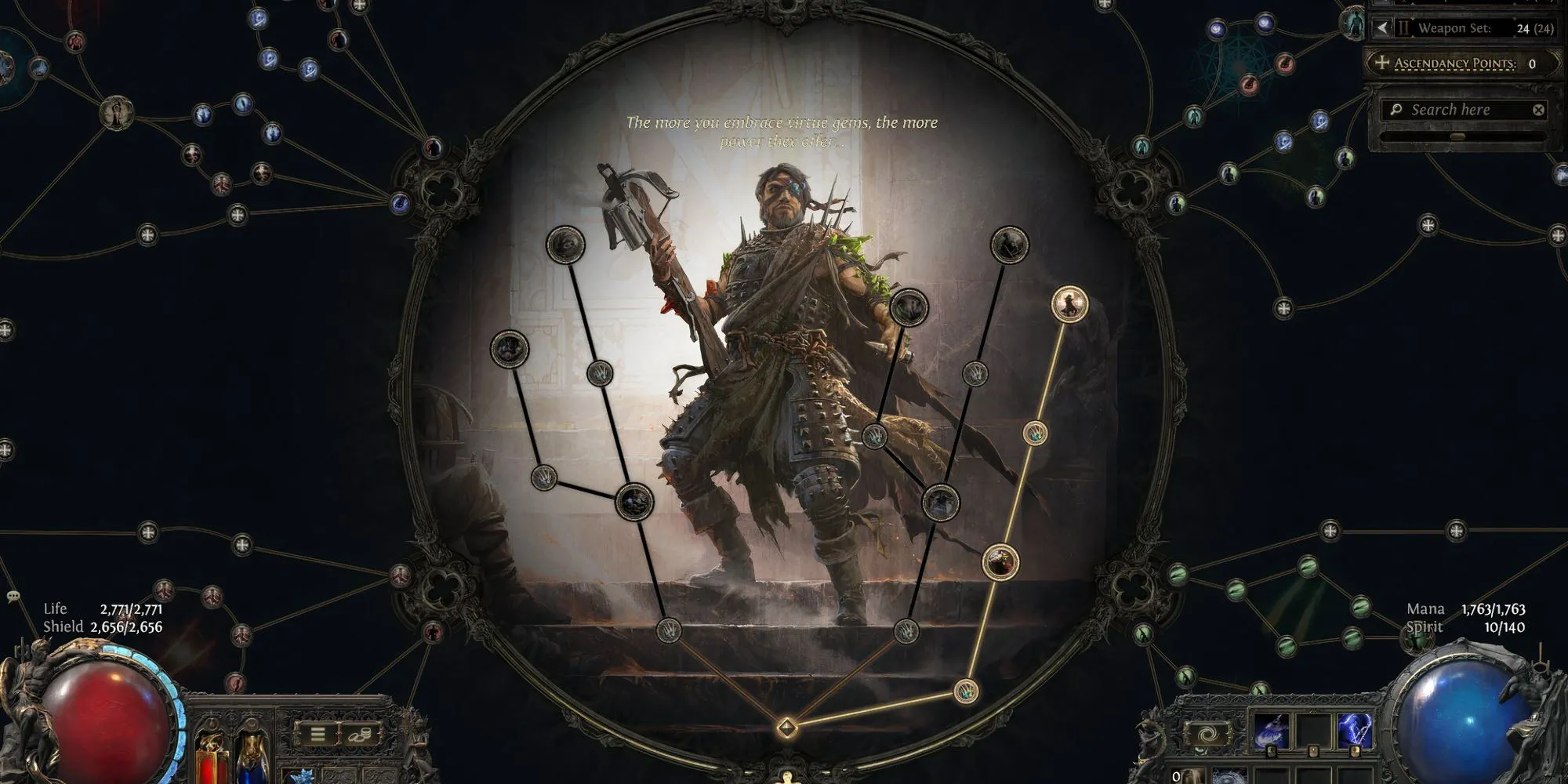Lựa chọn Thăng tiến Gemling Legionnaire cho Mercenary trong Path of Exile II