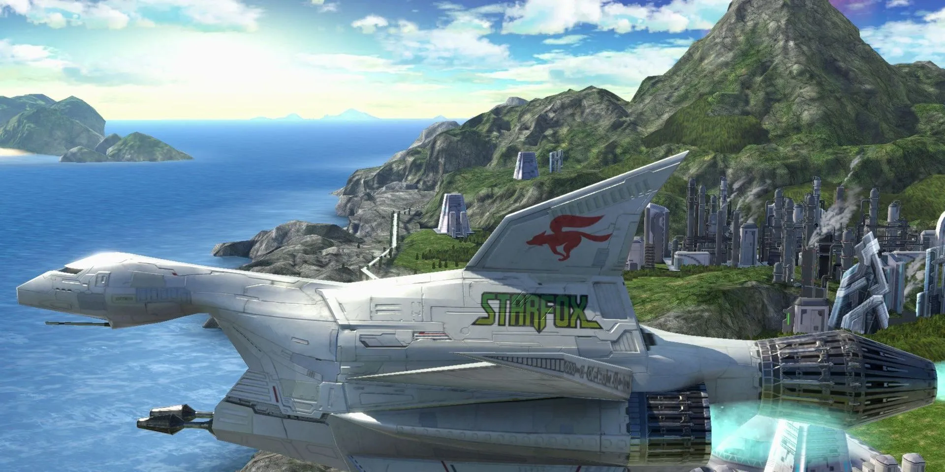 Màn chơi Corneria quen thuộc trong Super Smash Bros Ultimate