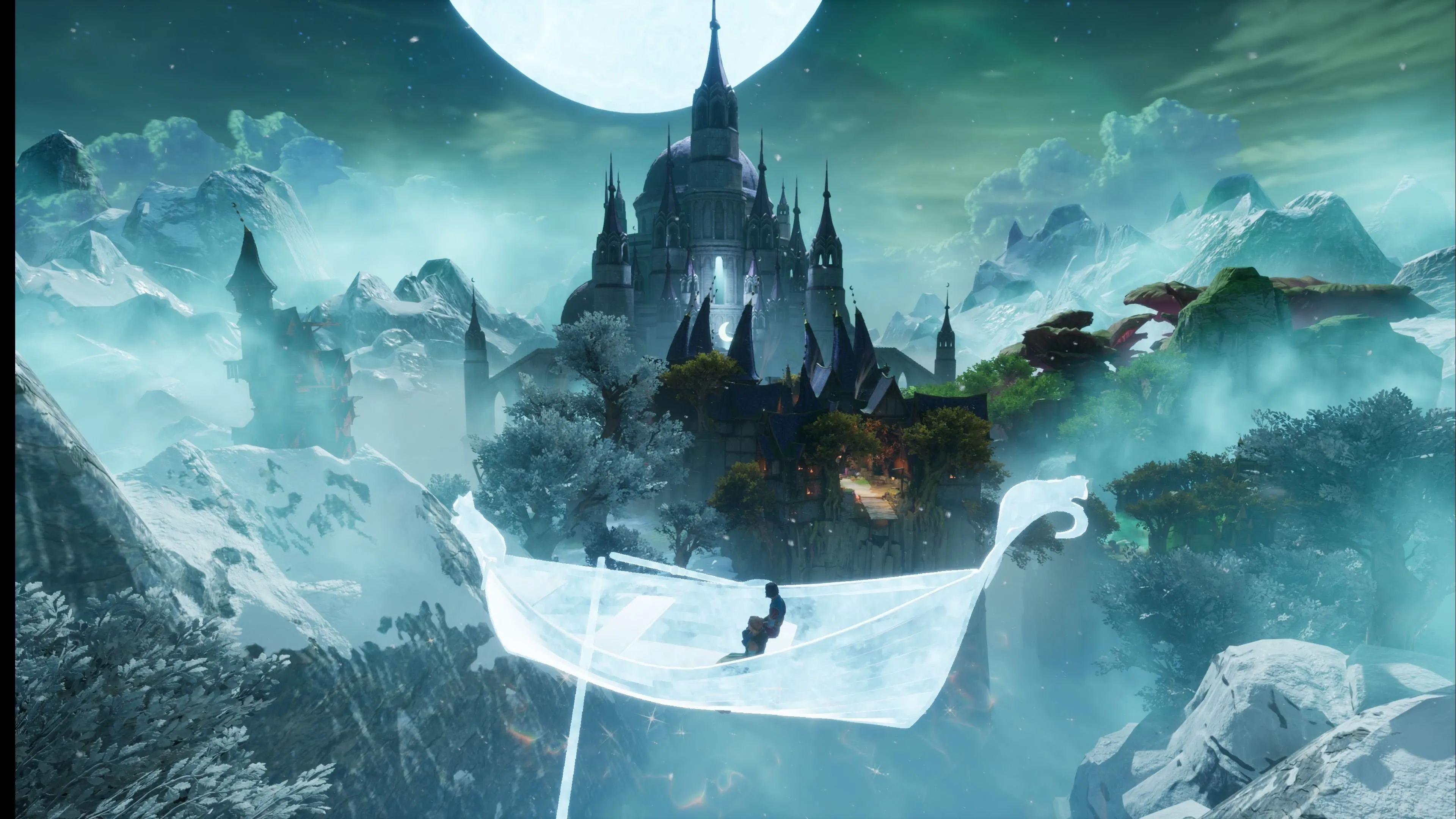 Màn chơi phụ Moon Market với bối cảnh khu chợ đêm huyền ảo trong Split Fiction
