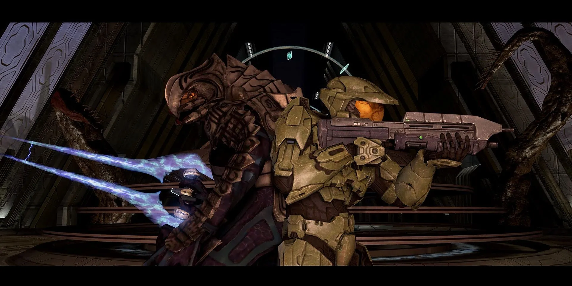 Master Chief và Arbiter kề vai sát cánh trong Halo 3, một chương hào hùng của dòng game bắn súng co-op