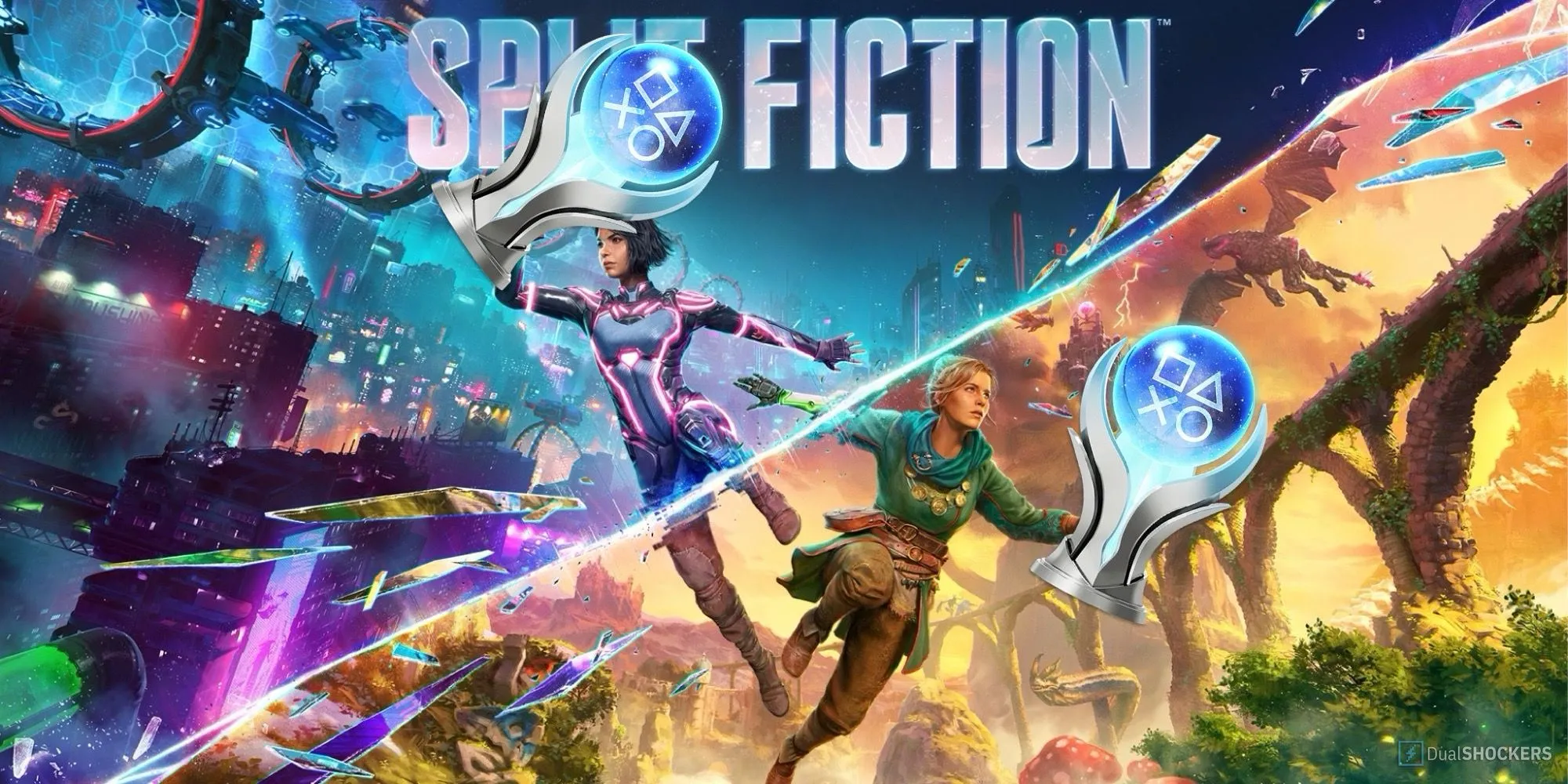 Một cảnh chiến đấu đầy kịch tính trong tựa game co-op Split Fiction
