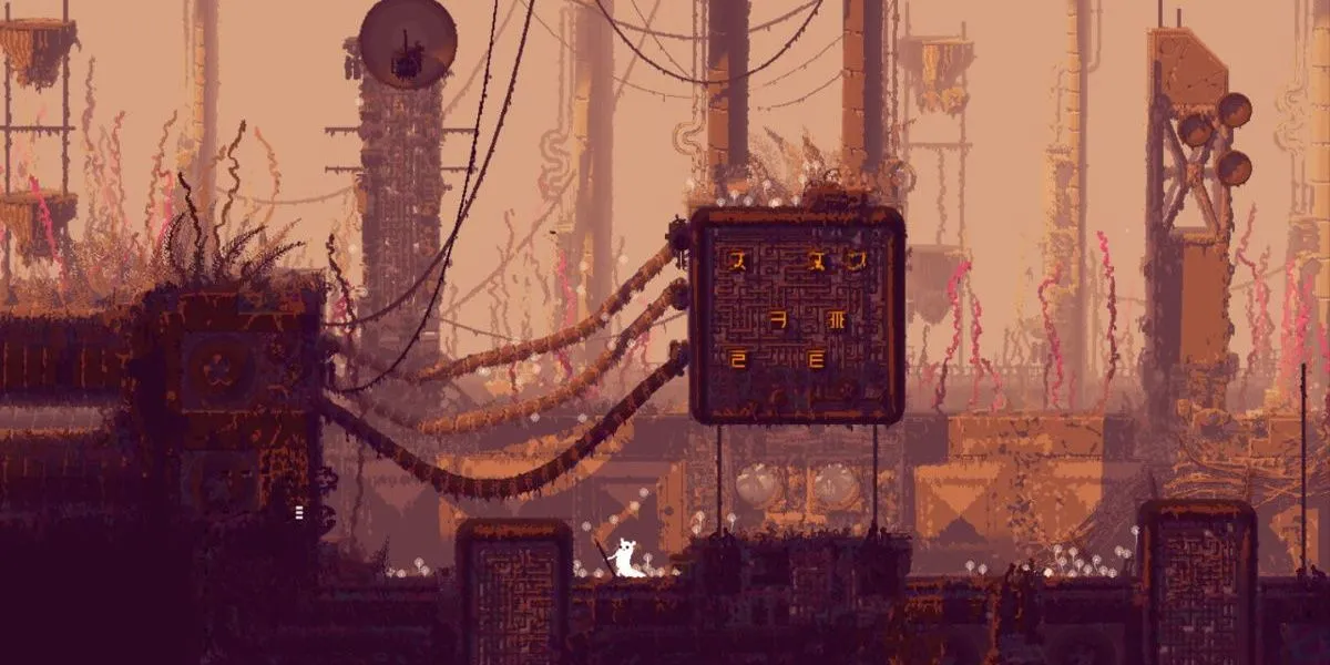 Một khu vực trong thế giới khắc nghiệt của Rain World