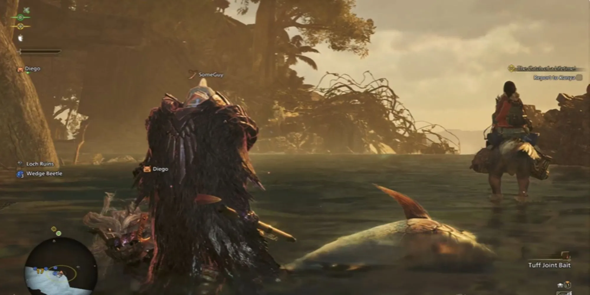 Một số loại cá và phần thưởng thu được từ việc câu cá trong Monster Hunter Wilds