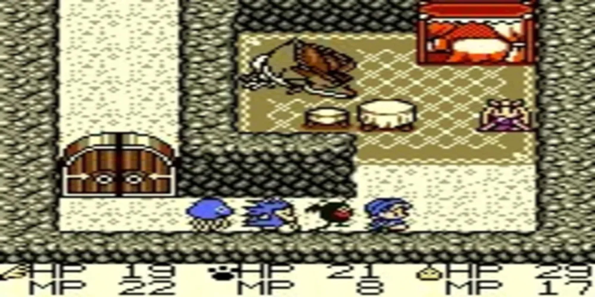 Nhân vật chính và quái vật đồng hành trong Dragon Warrior Monsters trên Game Boy Color