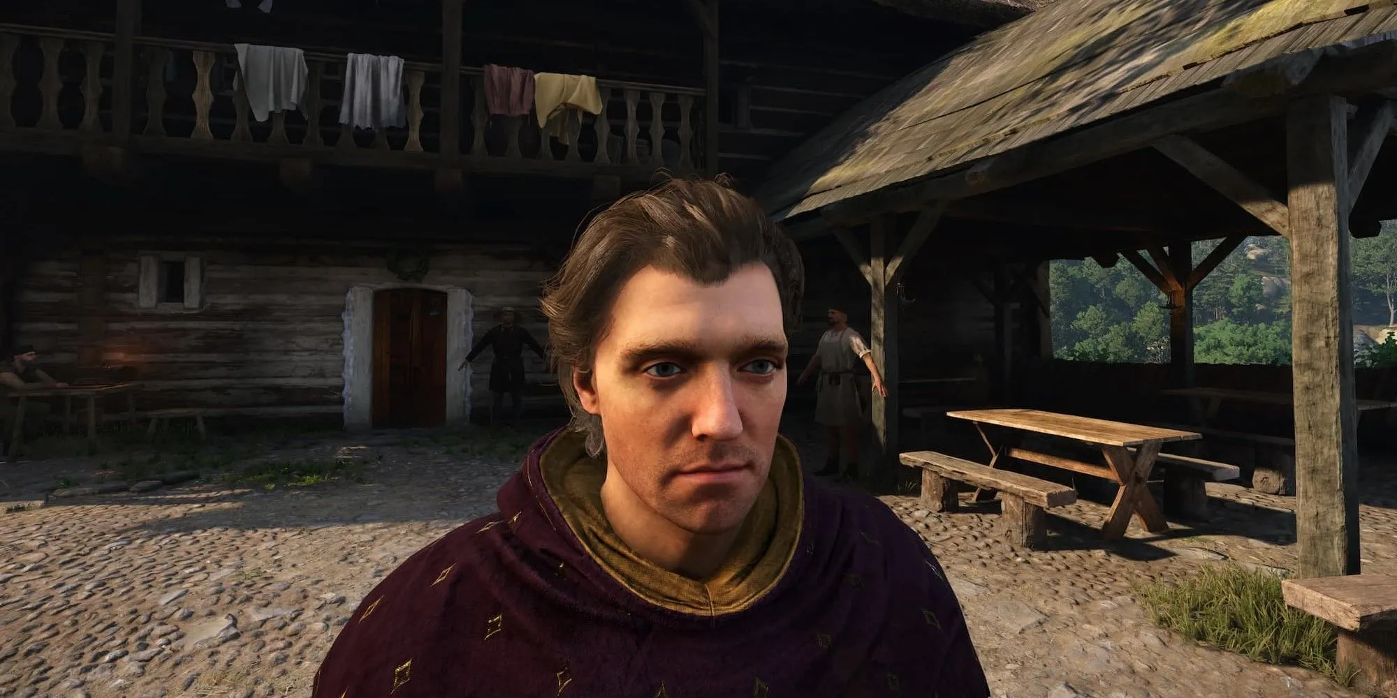 Nhân vật Henry trong Kingdom Come Deliverance 2 với các tùy chọn kiểu tóc đa dạng từ mod Henry Hair Customization
