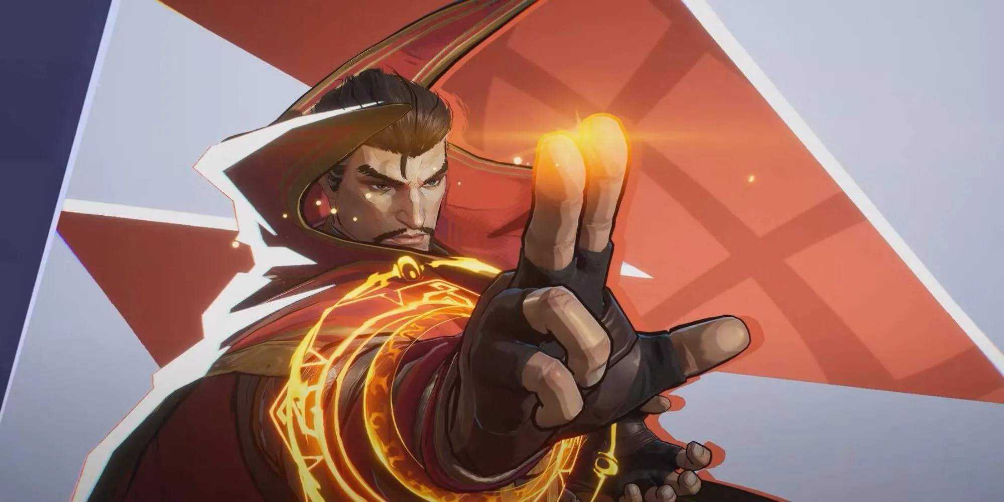 Nhân vật Human Torch trong game Marvel Rivals với hiệu ứng lửa rực cháy