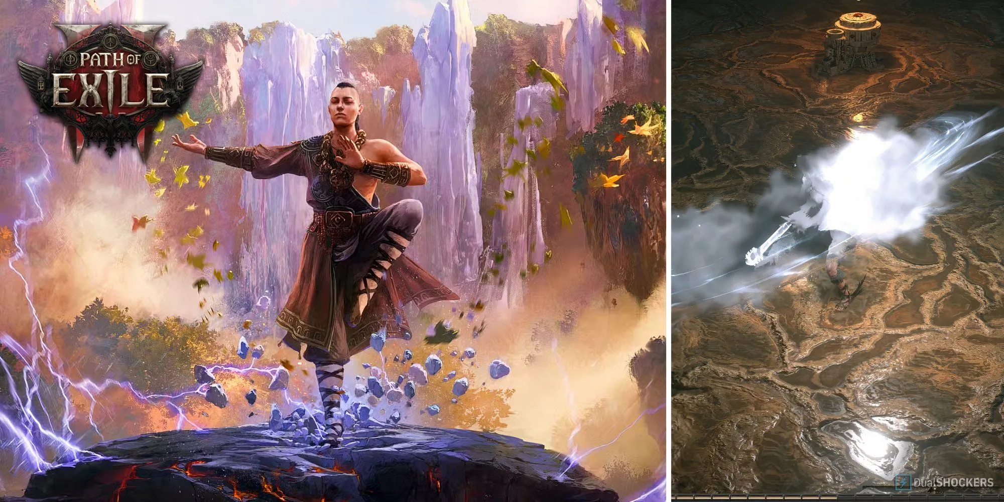 Nhân vật Monk trong Path of Exile II thể hiện sự nhanh nhẹn và kỹ năng chiến đấu cận chiến
