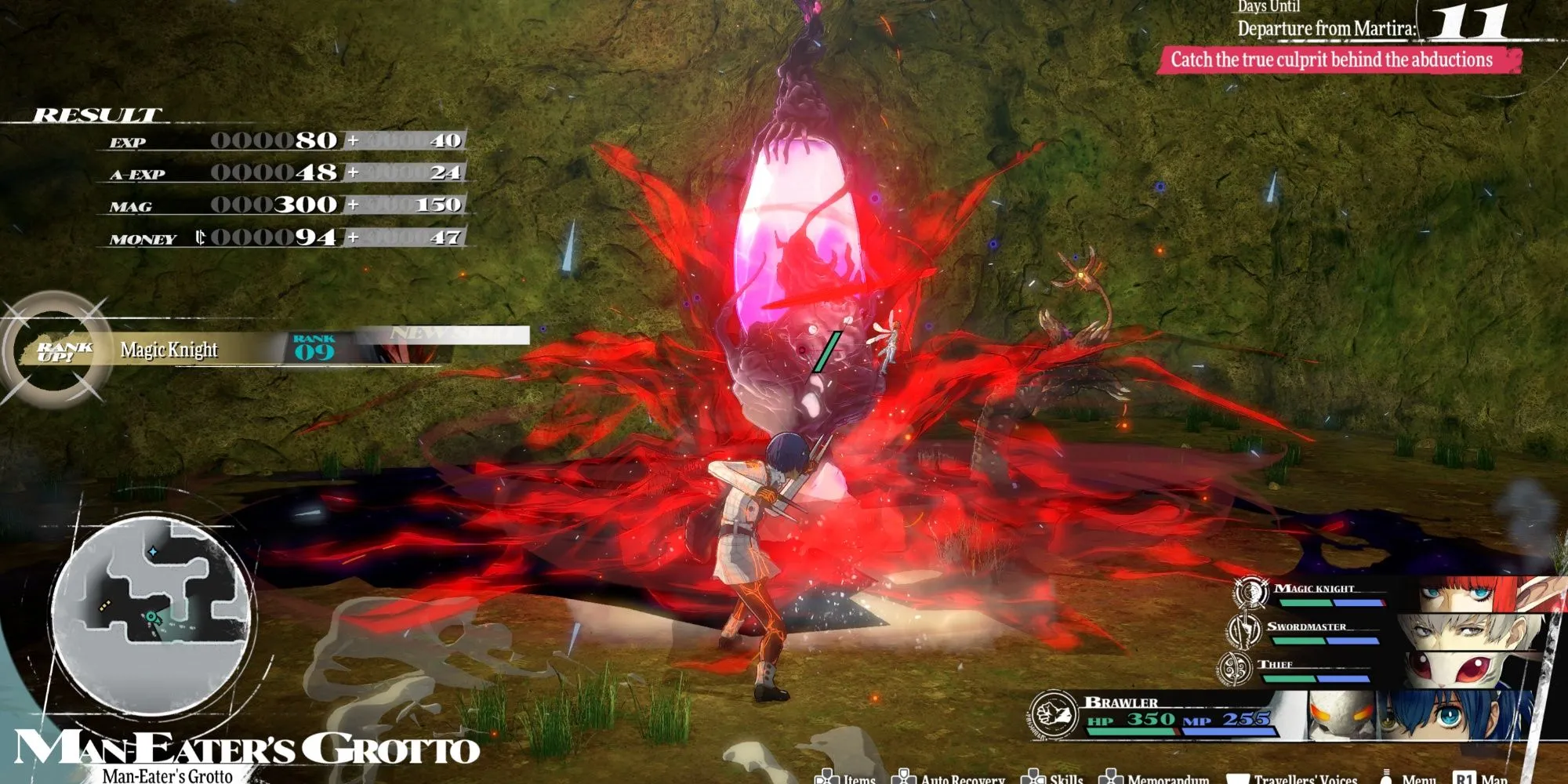 Nhân vật sử dụng găng tay chiến đấu trong game Metaphor ReFantazio