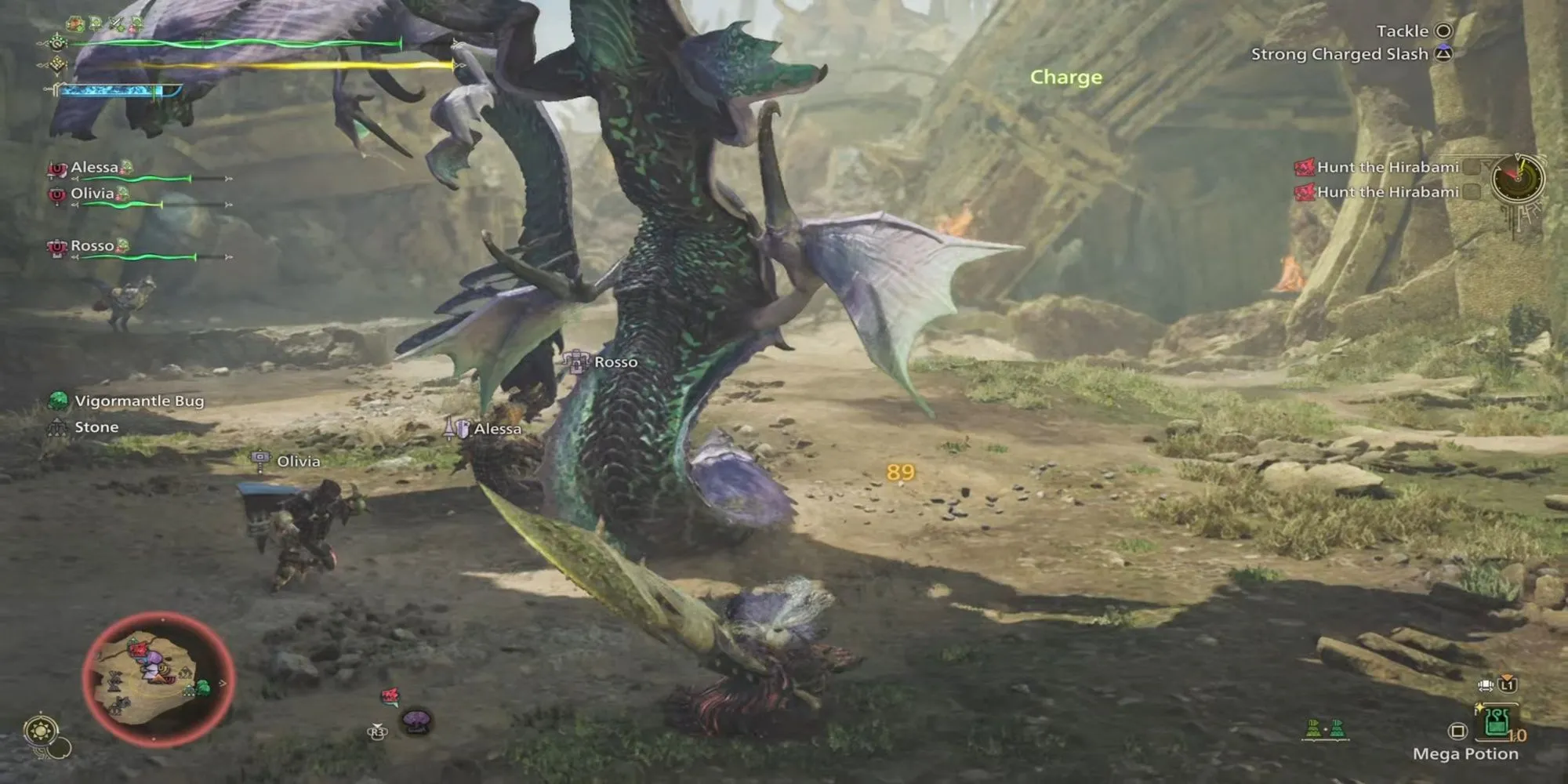 Nhóm người chơi hợp tác săn quái vật lớn trong Monster Hunter Wilds