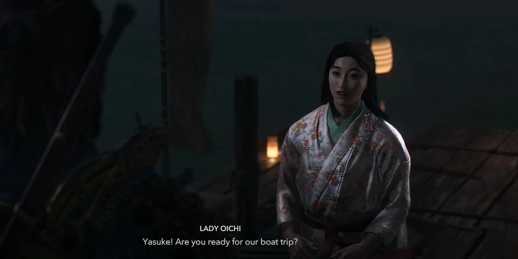 Oichi đợi Yasuke ở bến tàu