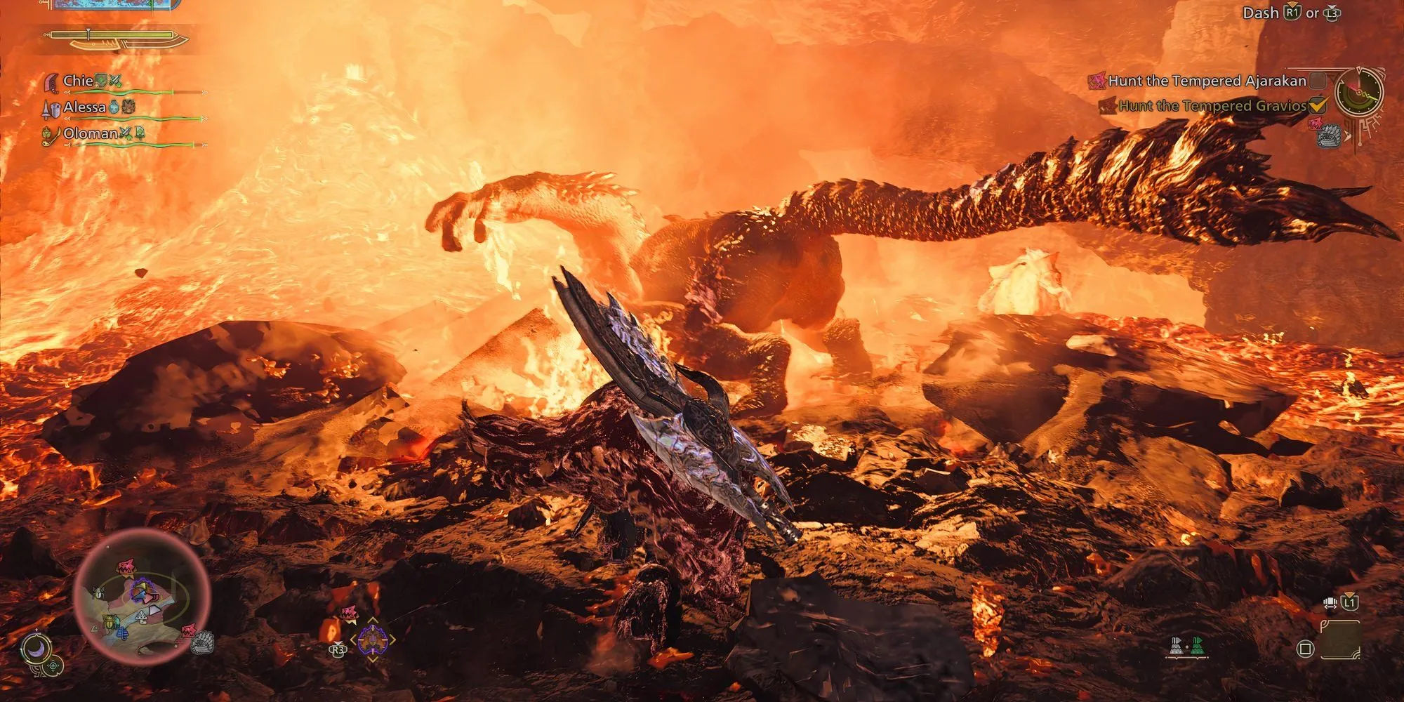Phá đuôi quái vật bằng Chế độ Kiếm của Switch Axe trong Monster Hunter Wilds