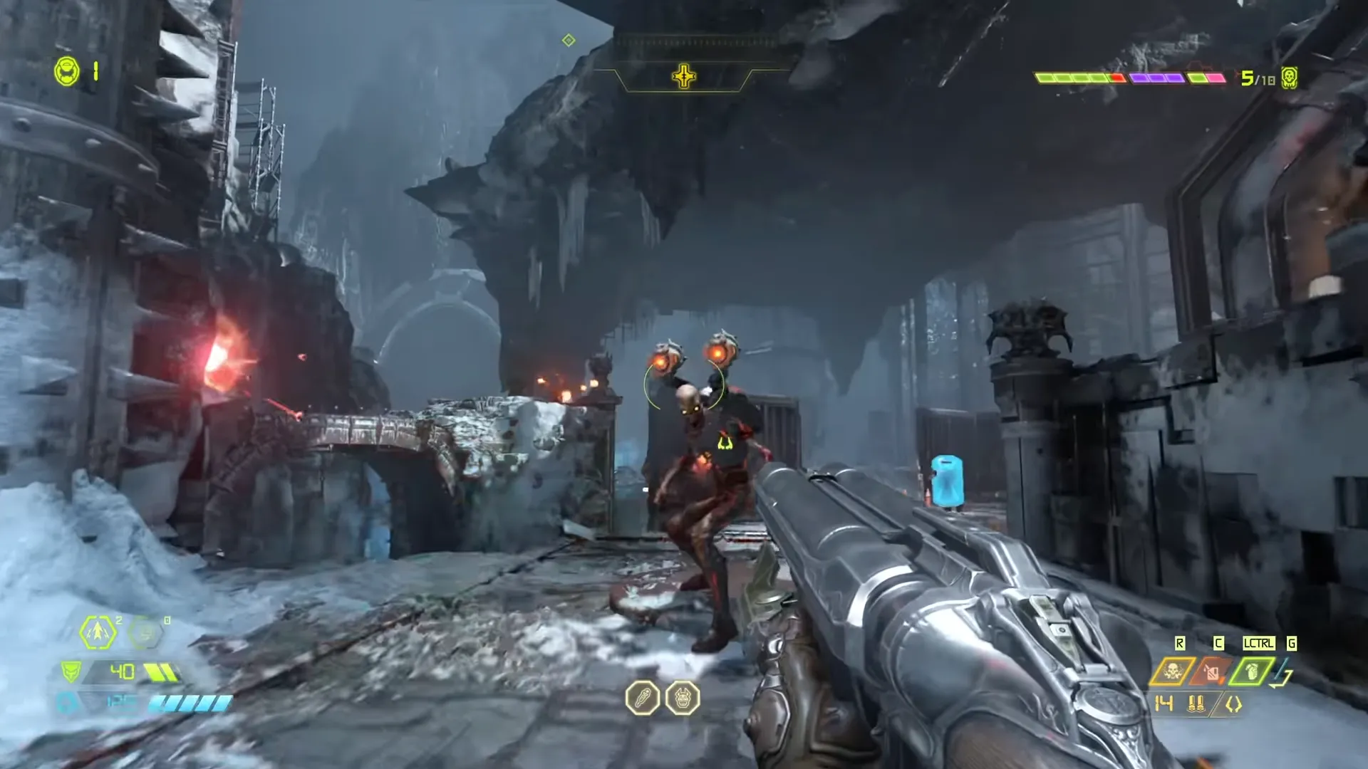 Pha hành động trong game DOOM Eternal
