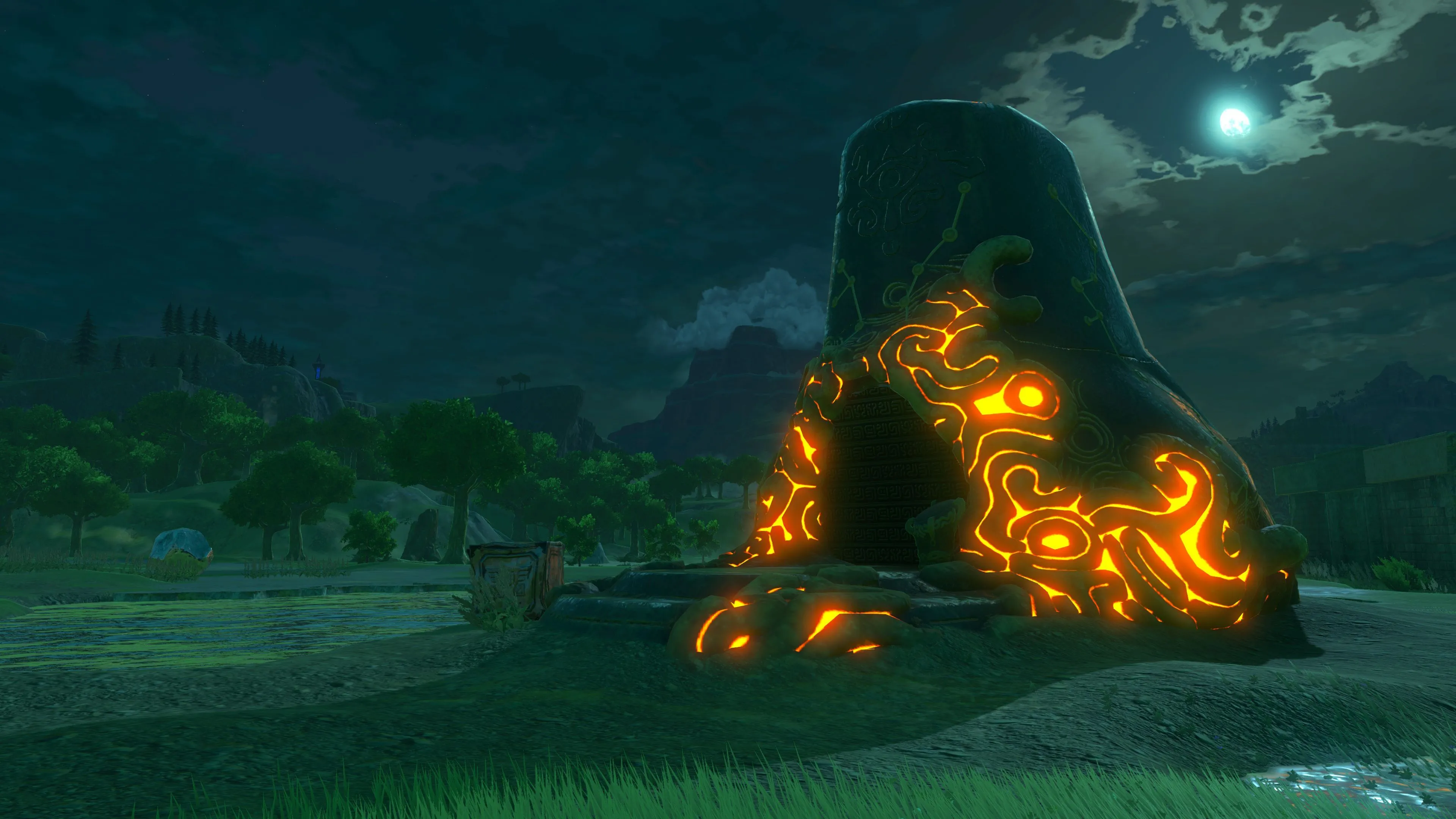 Phong cảnh hùng vĩ trong The Legend of Zelda: Breath of the Wild trên Wii U.