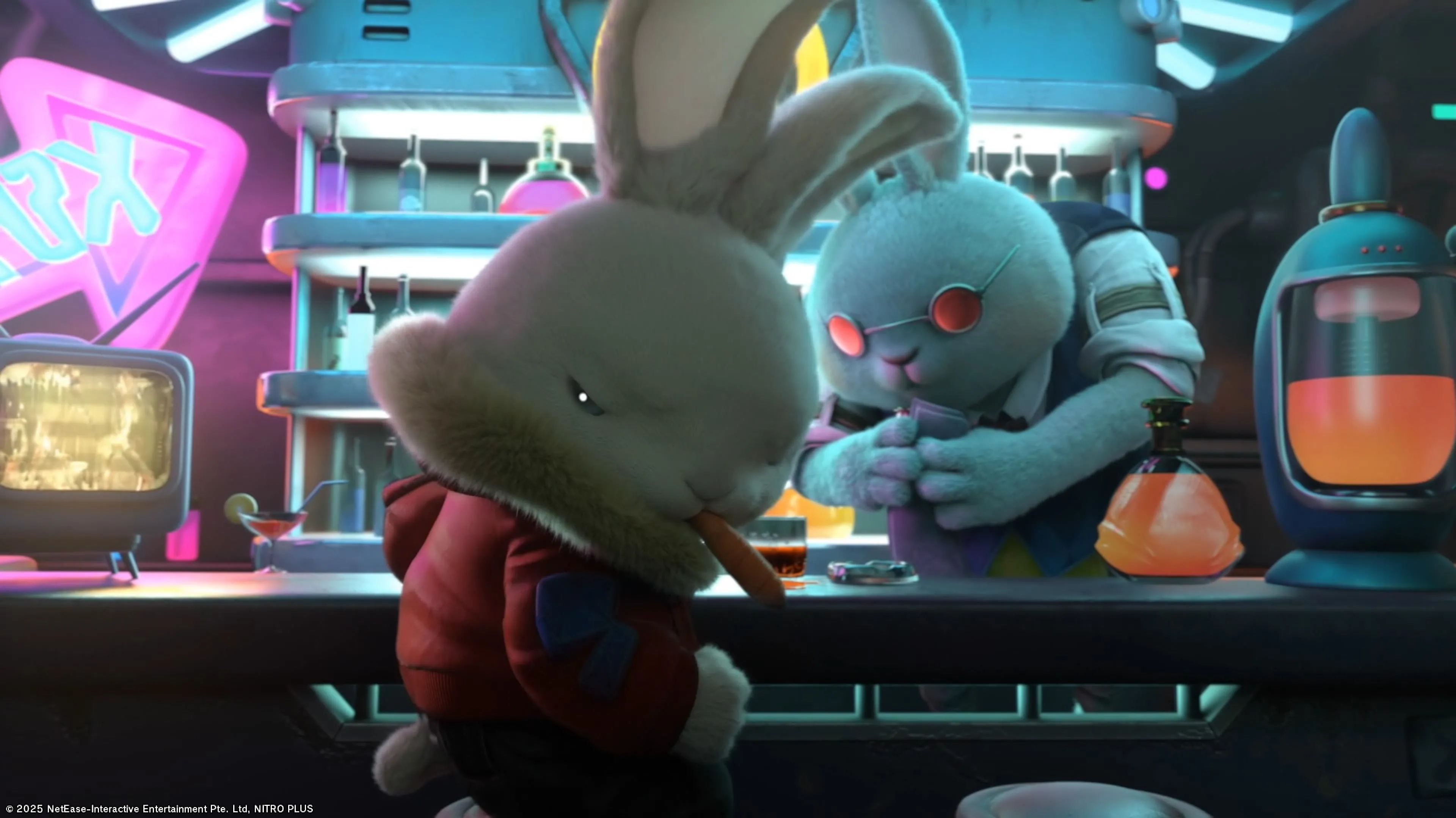 Quán bar trong làng của game Rusty Rabbit