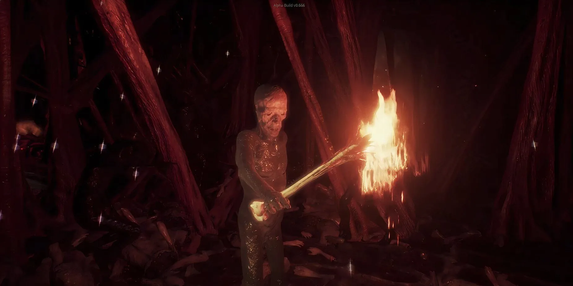 Quỷ dữ cầm đuốc trong game kinh dị Agony