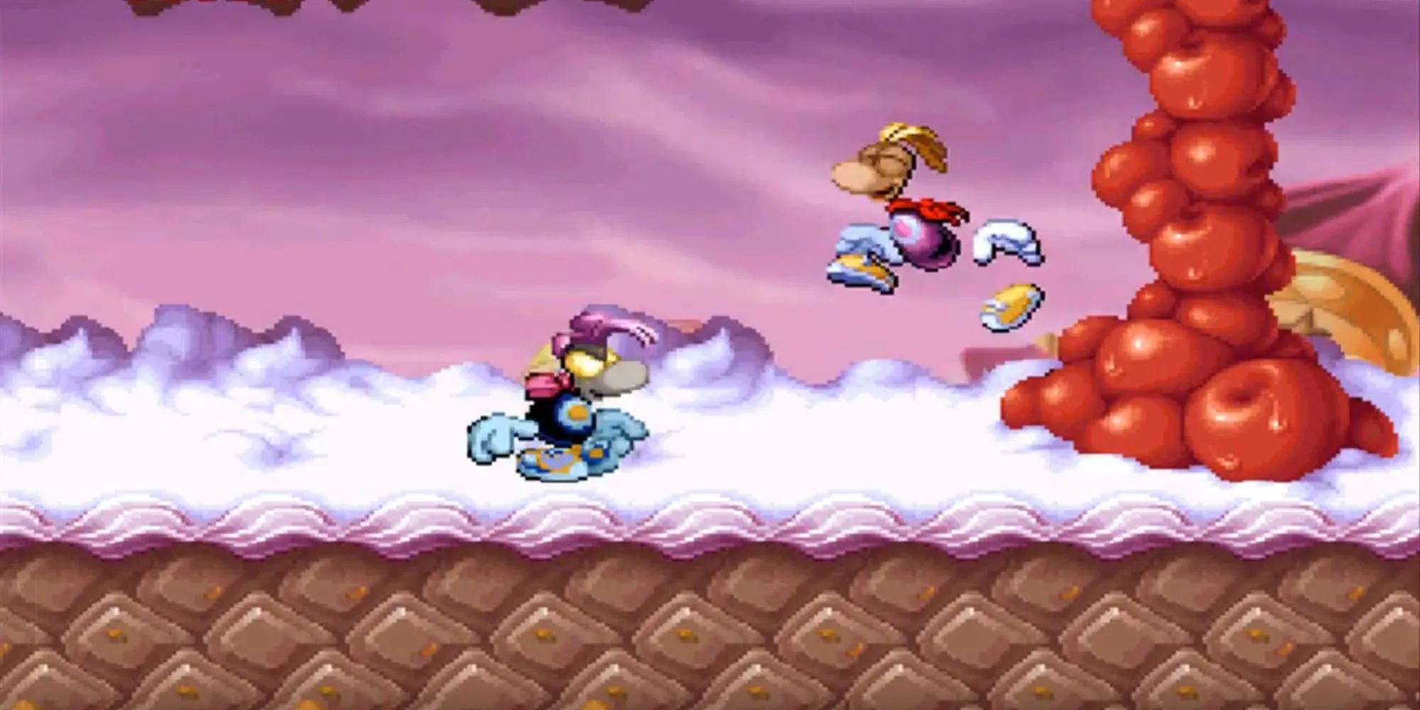 Rayman trong lâu đài kẹo đầy màu sắc