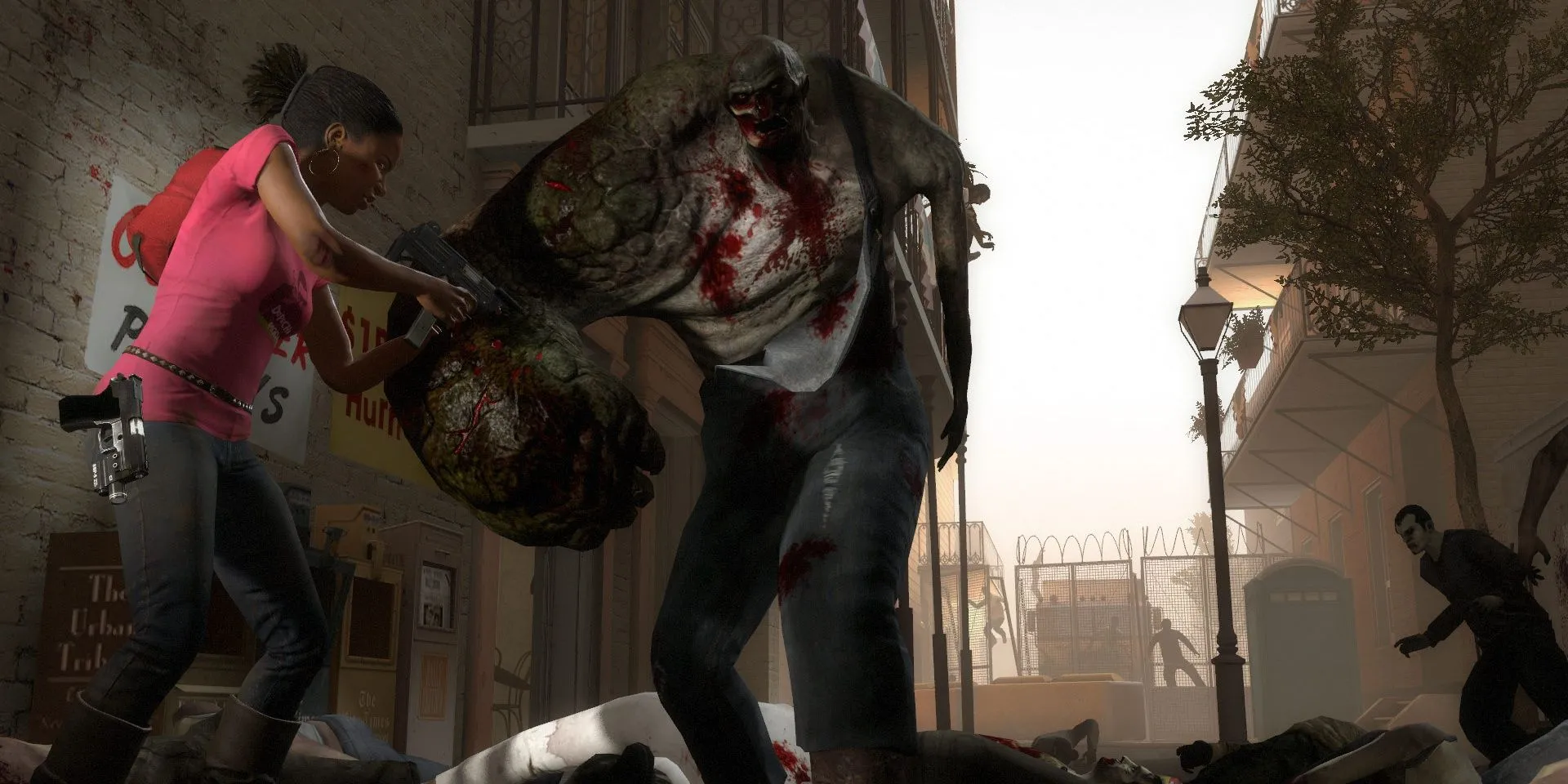 Rochelle đối mặt Charger trong Left 4 Dead 2