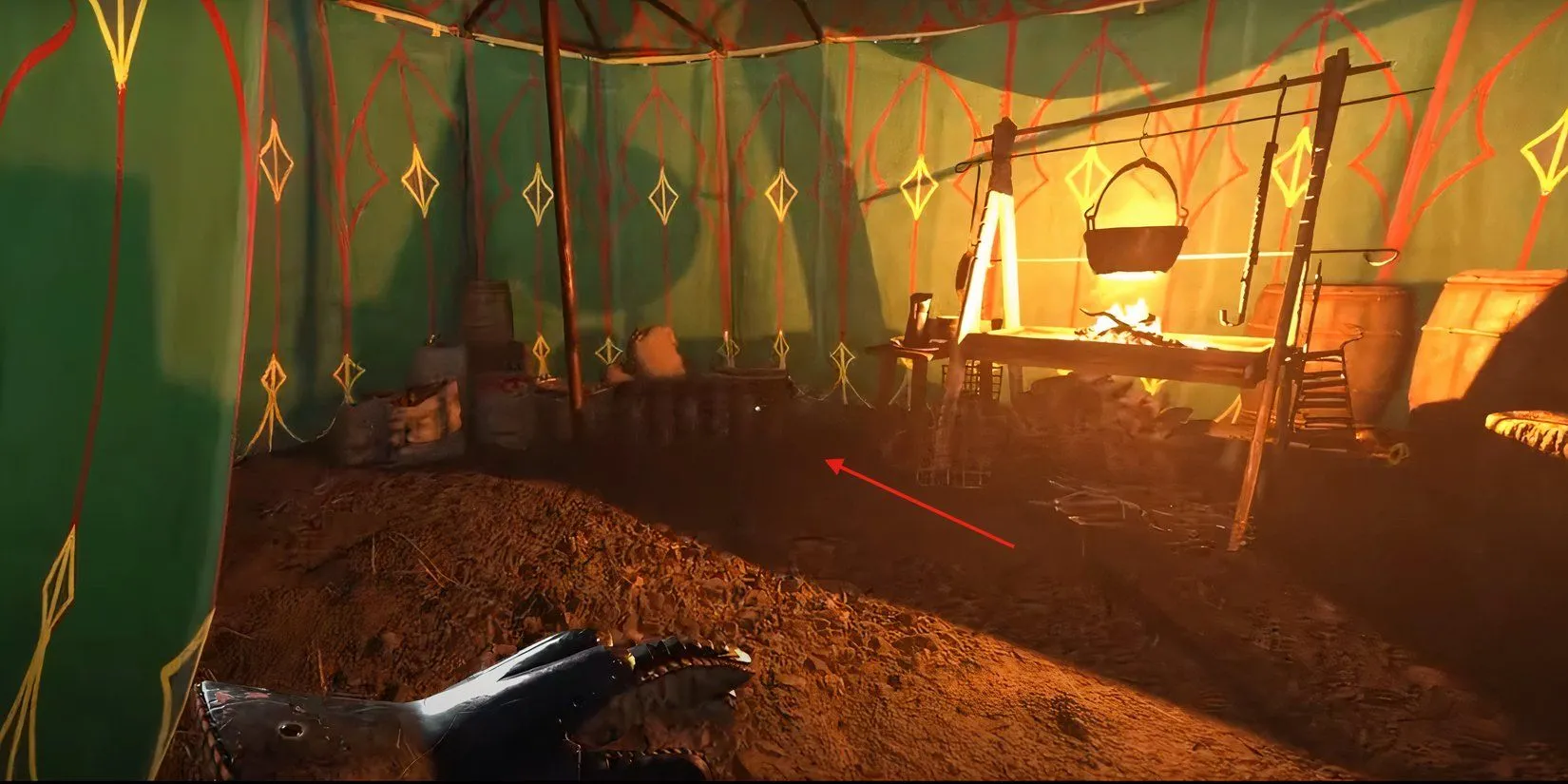 Rương chứa xúc xích trong lều xanh, nhiệm vụ Feast for the Poor, Kingdom Come Deliverance 2
