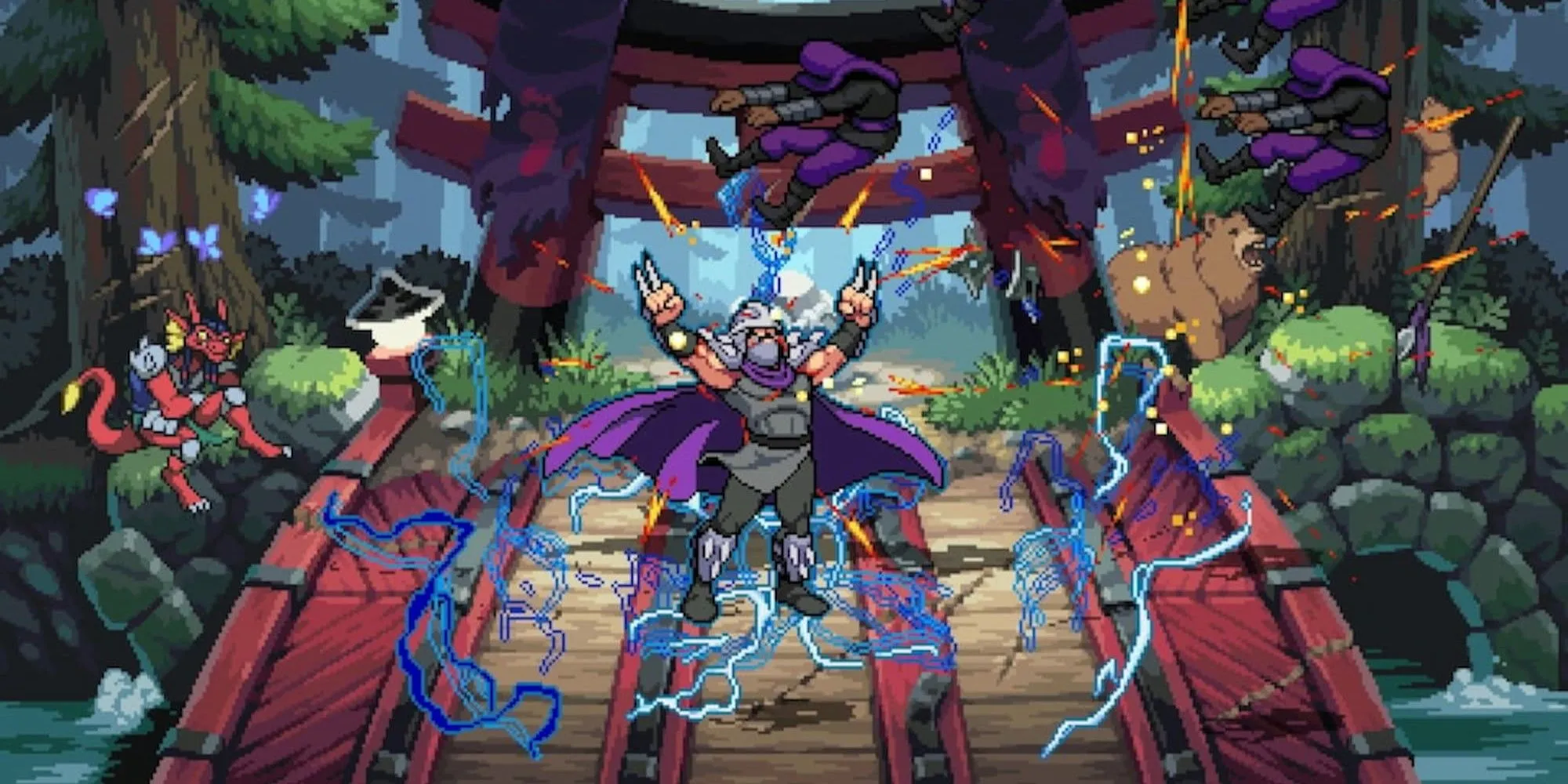 Shredder xuất hiện trong Teenage Mutant Ninja Turtles: Shredder's Revenge, một kẻ thù biểu tượng trong game beat 'em up