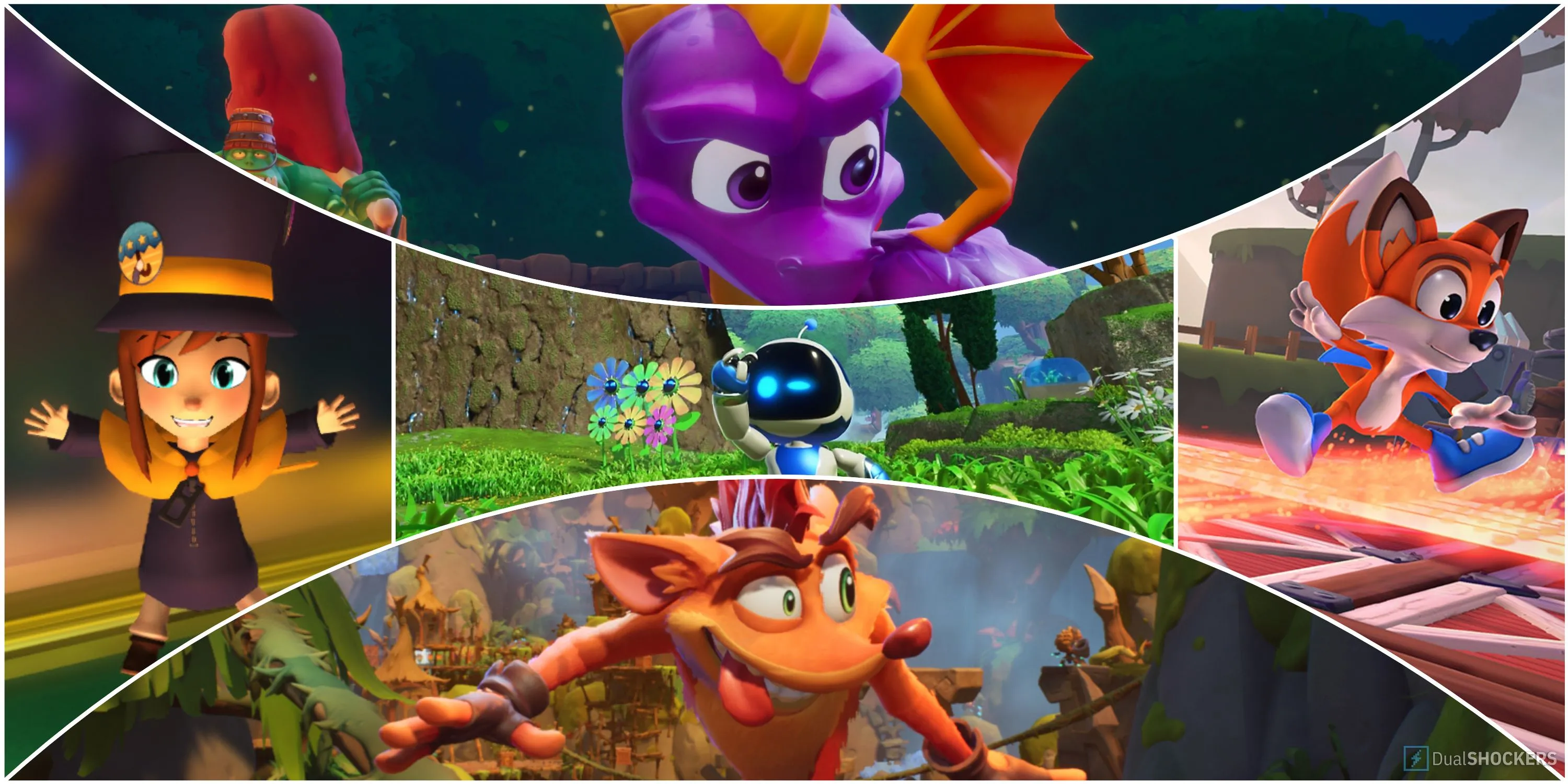 So sánh Astro Bot với các tựa game platformer nổi tiếng khác như Spyro, Crash Bandicoot