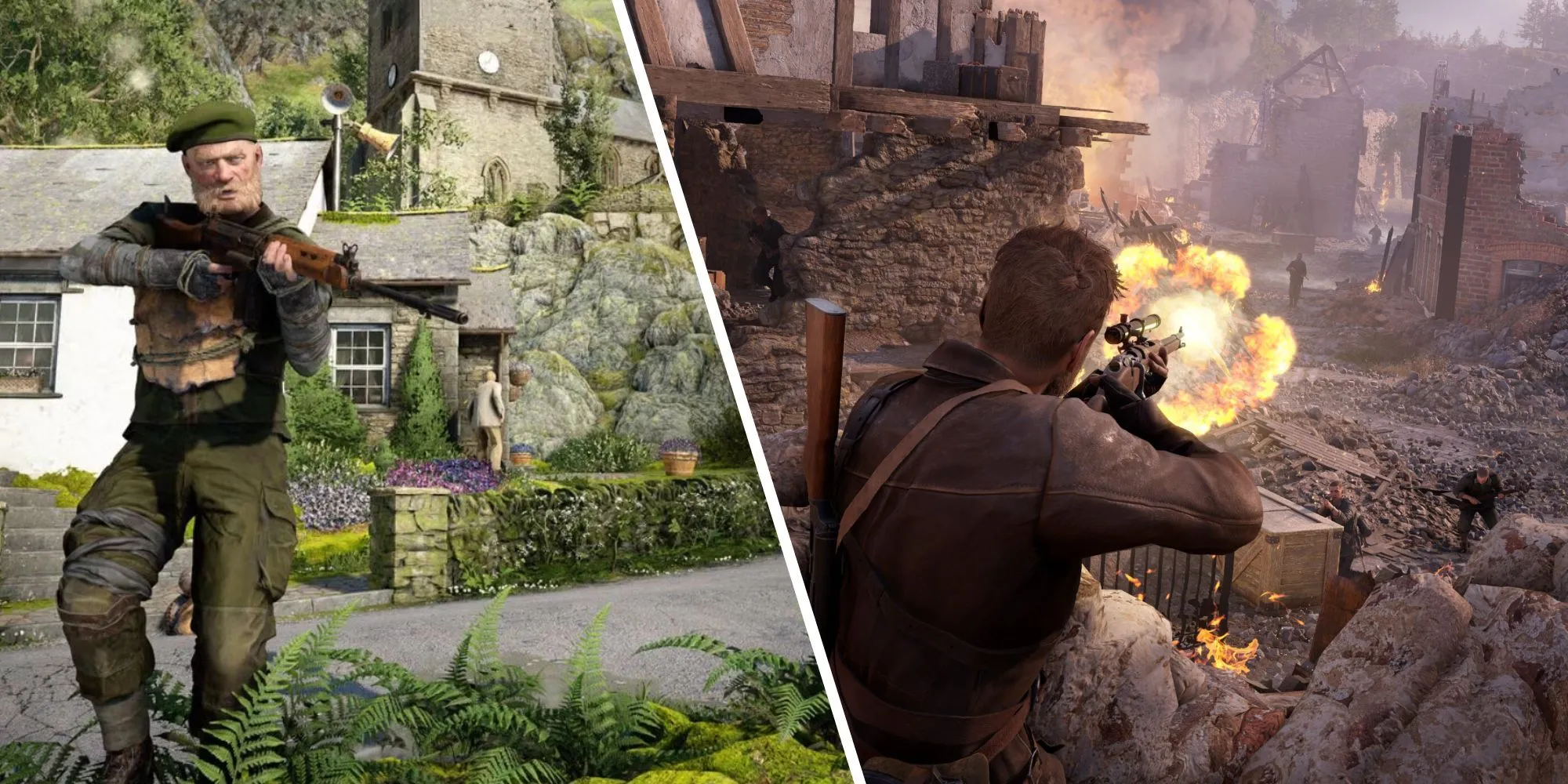 So sánh phong cách chiến đấu giữa Atomfall và Sniper Elite, thể hiện sự khác biệt