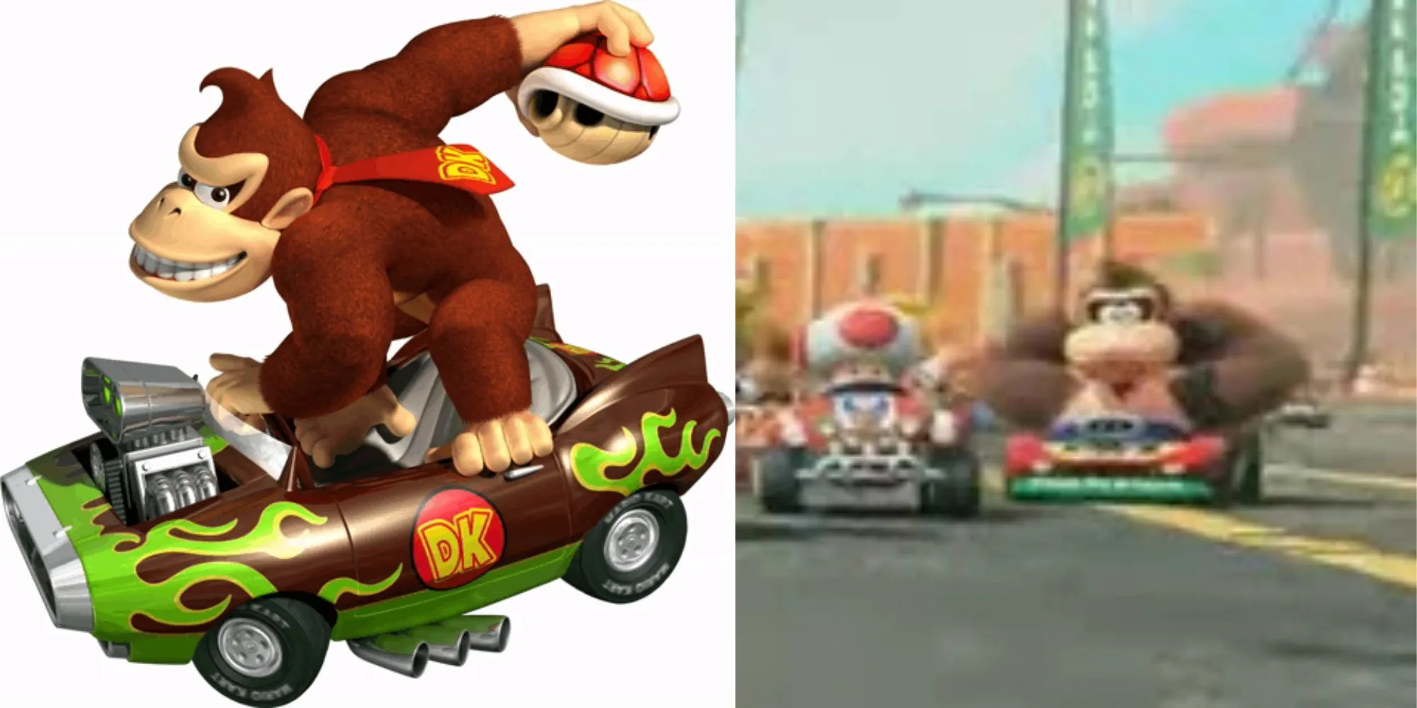 So sánh thiết kế Donkey Kong trong Mario Kart Wii và Mario Kart 9