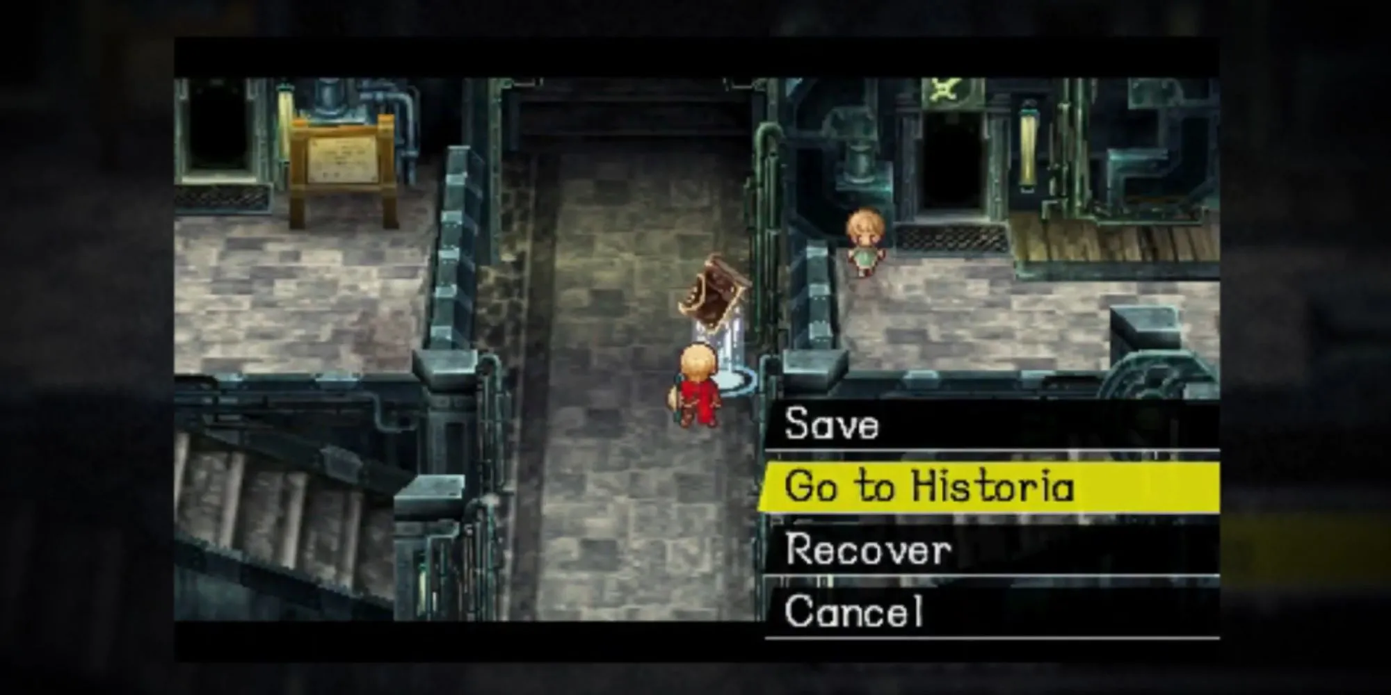 Stocke, nhân vật chính của Radiant Historia, du hành giữa các dòng thời gian song song để thay đổi số phận