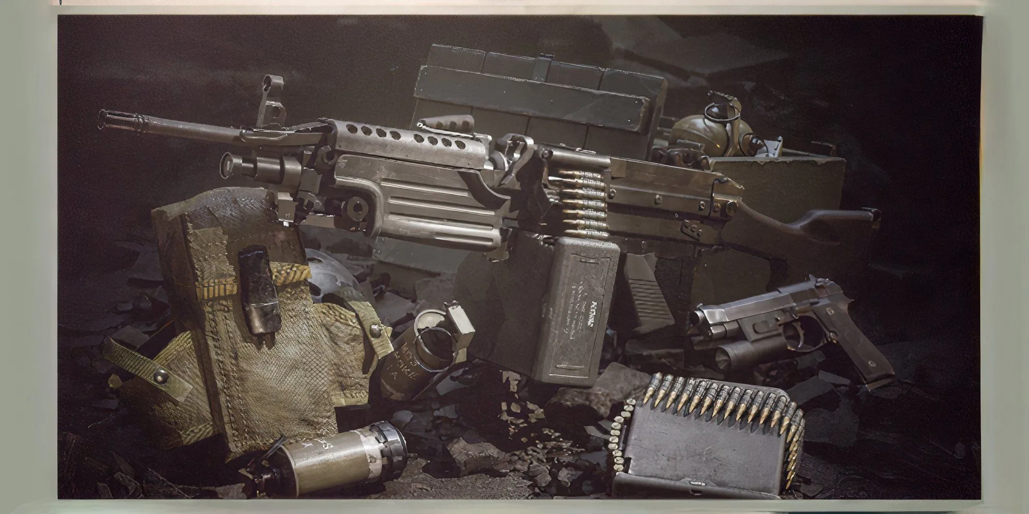 Súng máy hạng nhẹ M249 SAW trong Delta Force Black Hawk Down