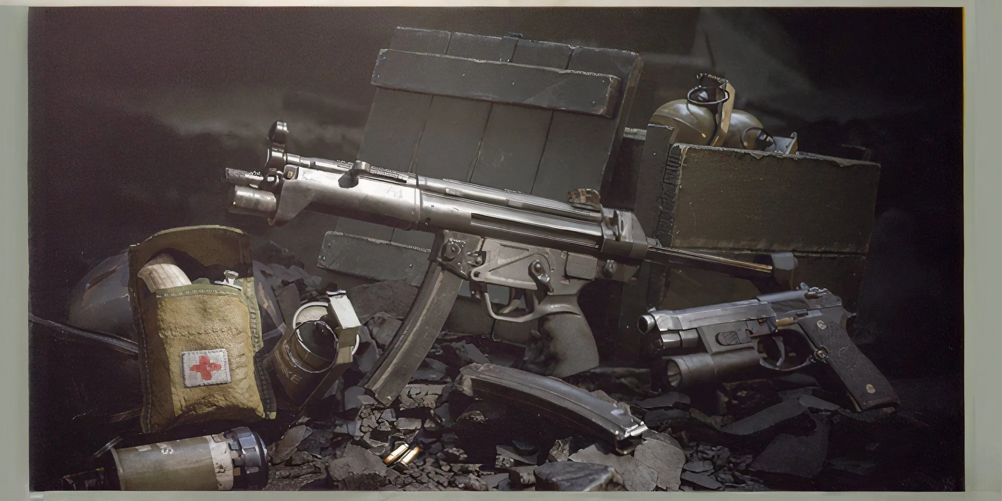 Súng tiểu liên HK MP5 trong Delta Force Black Hawk Down