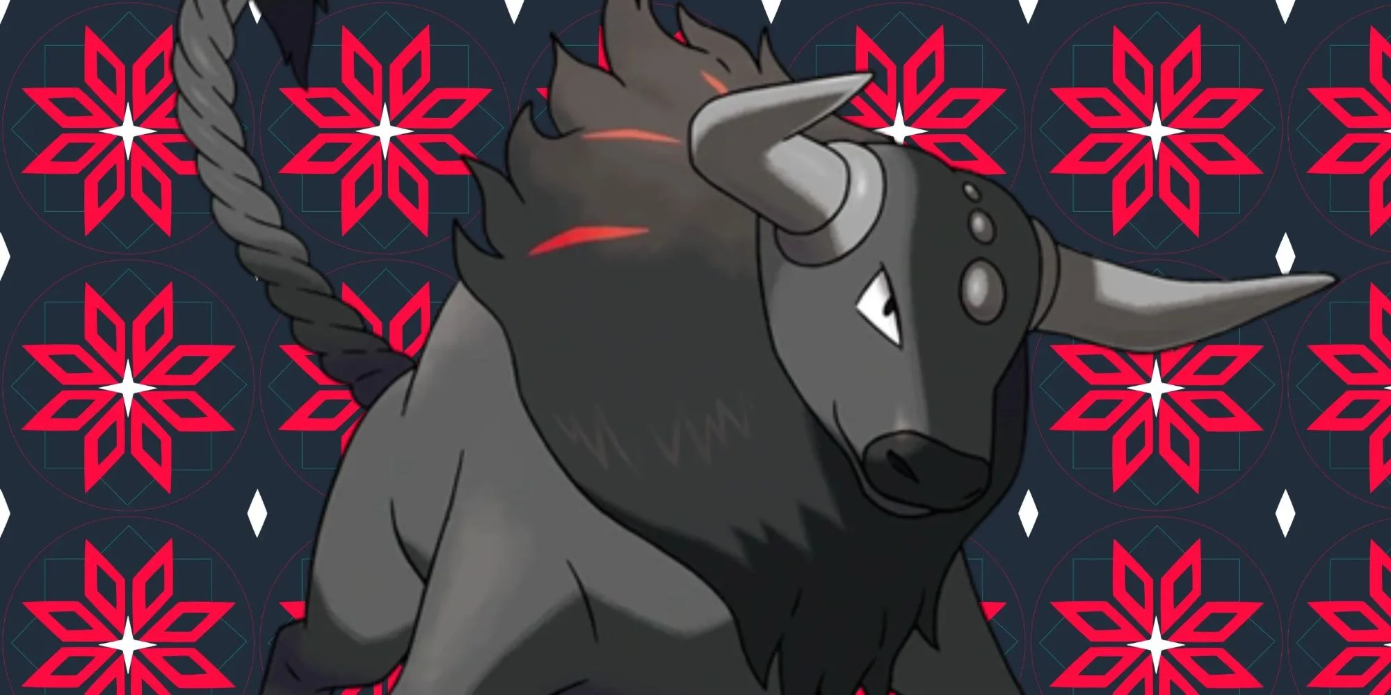 Tauros Paldea dạng Blaze Breed hệ Song Đấu Lửa với bộ sừng rực lửa