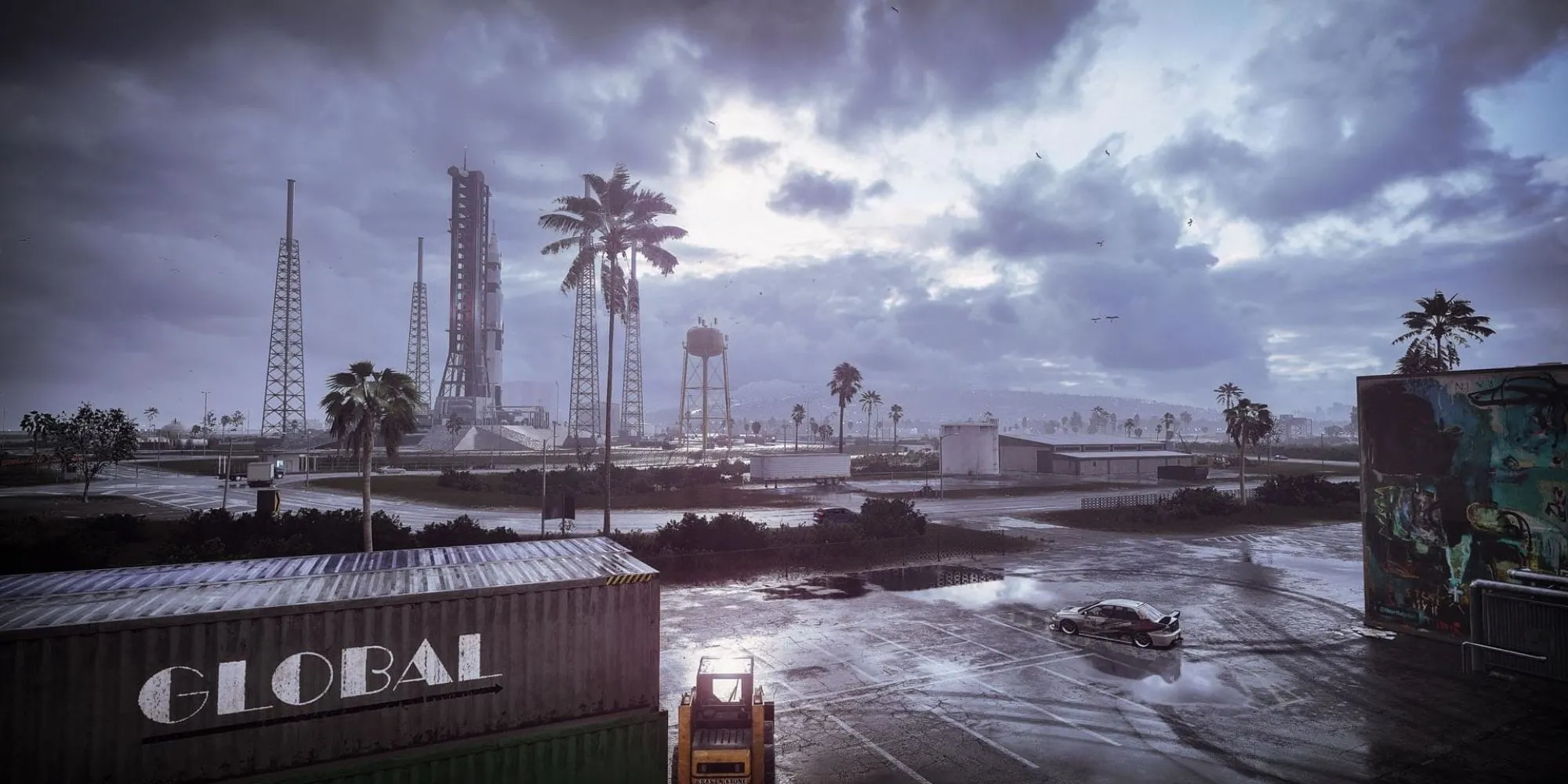 Thành phố Palm City rực rỡ về đêm trong Need for Speed Heat, nơi diễn ra các cuộc đua kịch tính