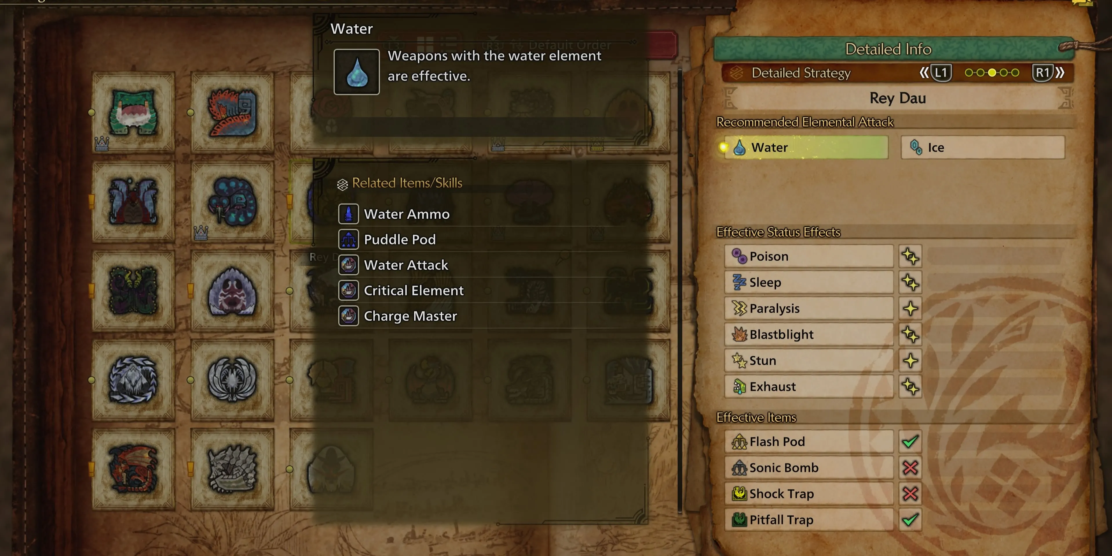 Thợ săn chuẩn bị chiến thuật đối đầu Rey Dau trong Monster Hunter Wilds