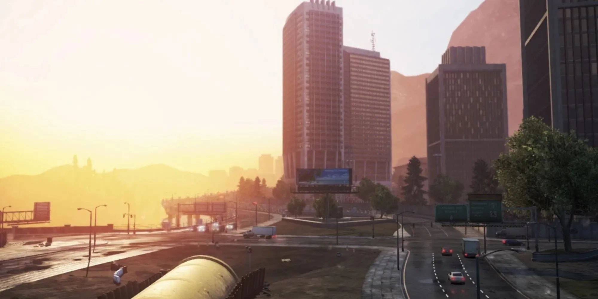 Toàn cảnh thành phố Fairhaven trong Need for Speed Most Wanted 2012, một sân chơi tốc độ