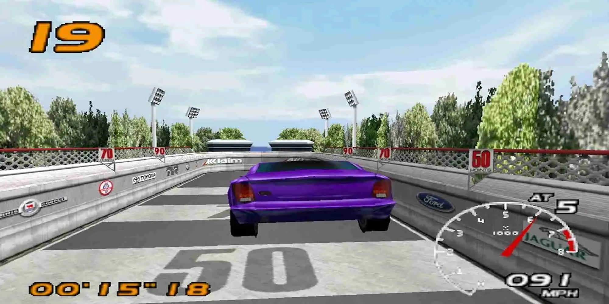 Trải nghiệm tốc độ đường phố với xe bản quyền trong game Vanishing Point PS1