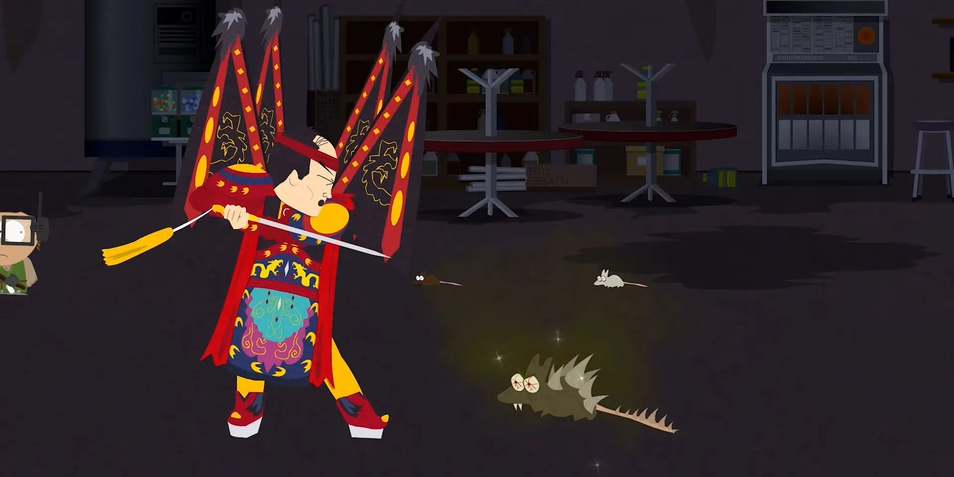 Triệu hồi Mr. Kim từ City Wok trong South Park: The Stick of Truth