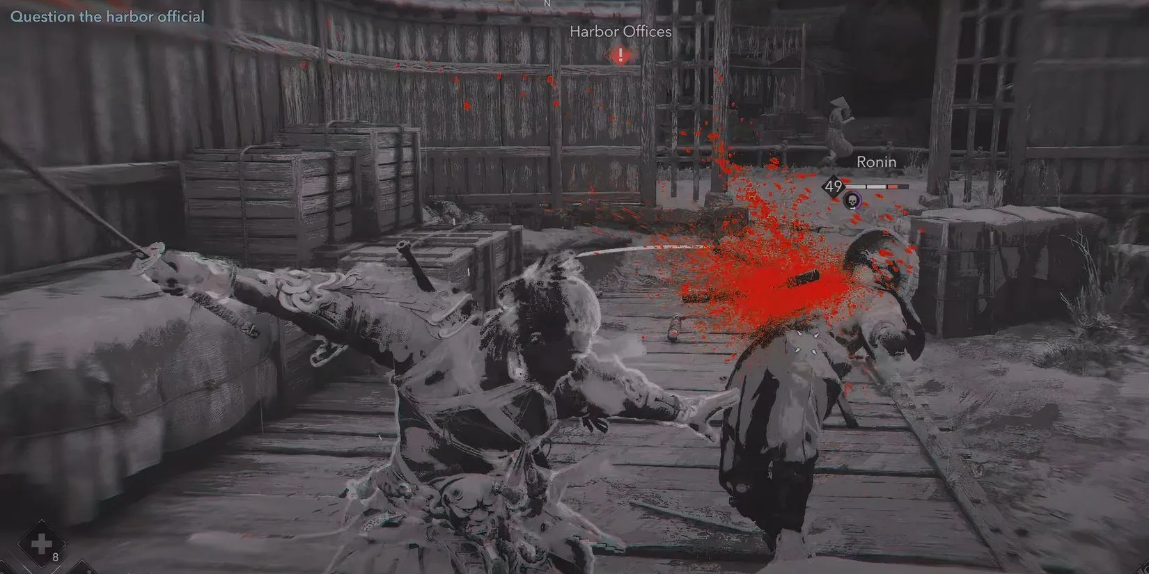 Yasuke giải quyết khu vực bến cảng