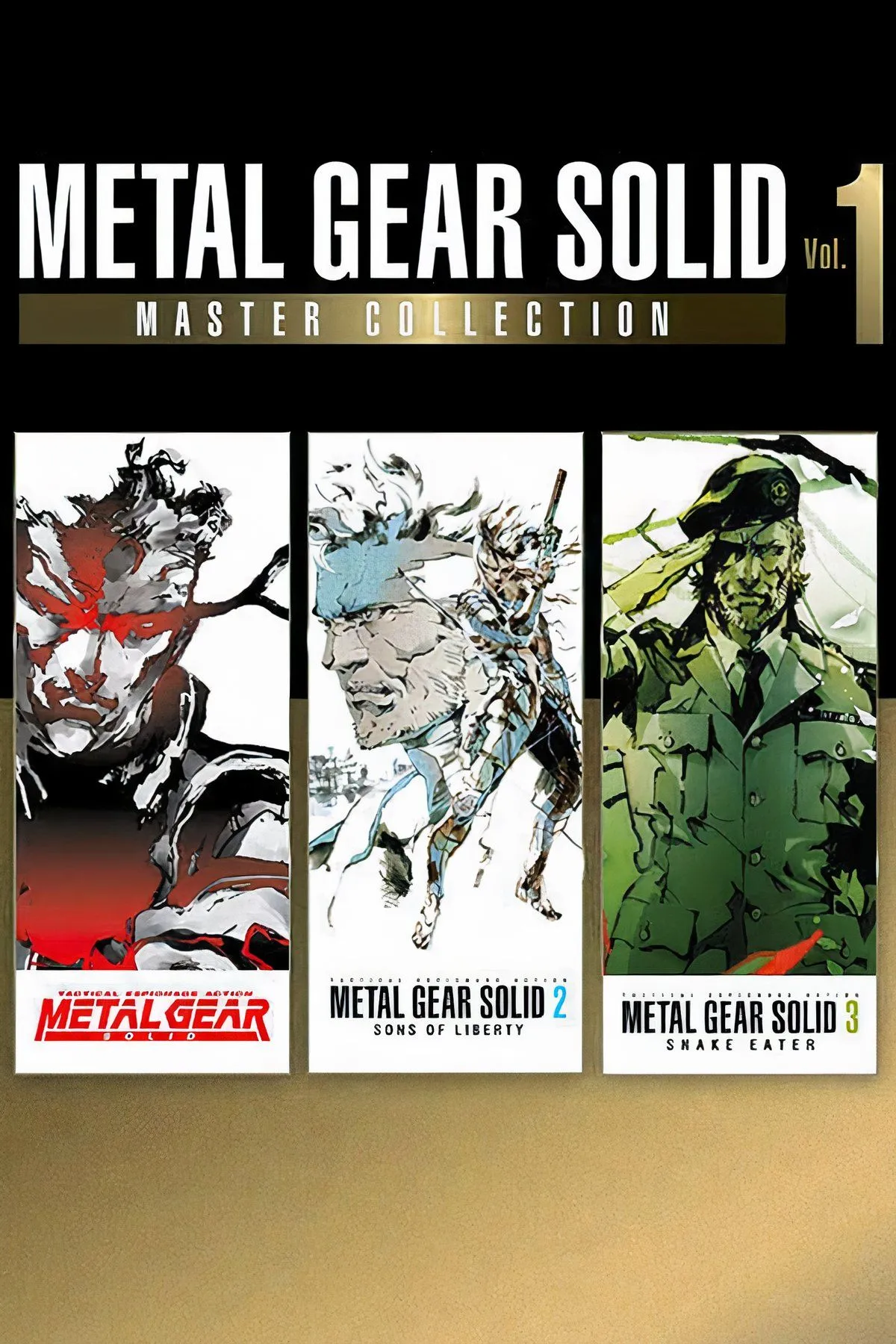 Ảnh bìa Metal Gear Solid: Master Collection Vol. 1, tập hợp các game MGS kinh điển