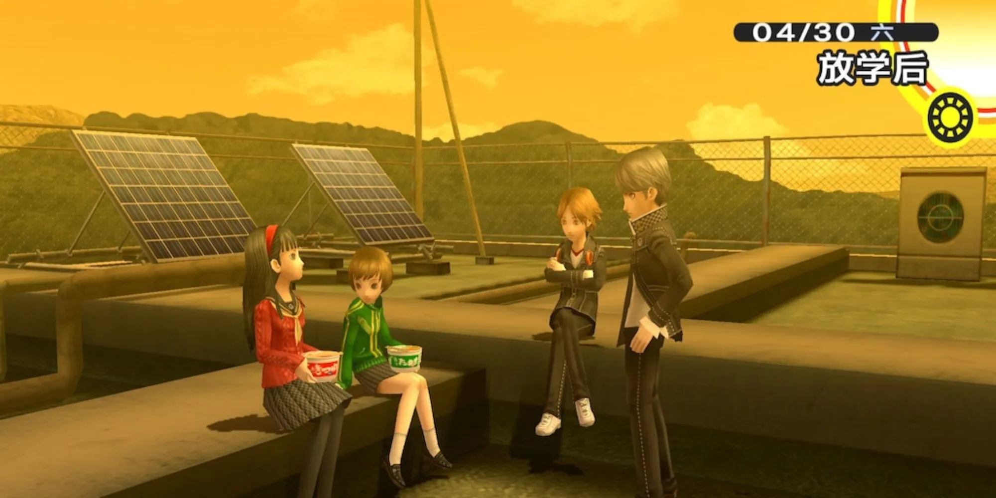 Các nhân vật trong Persona 4 tương tác đời thường