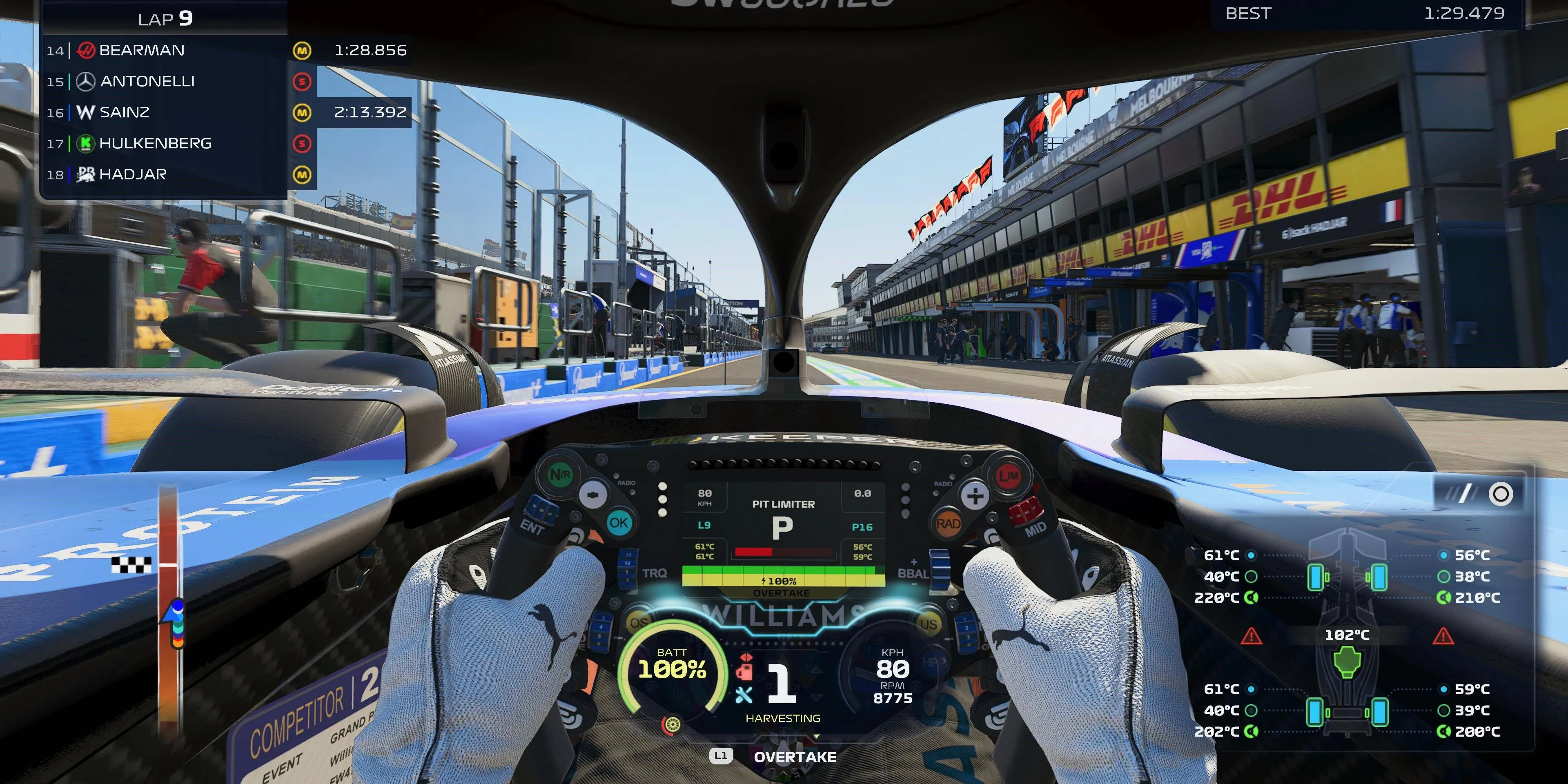 Hình ảnh gameplay ấn tượng từ game F1 25 do Codemasters phát triển