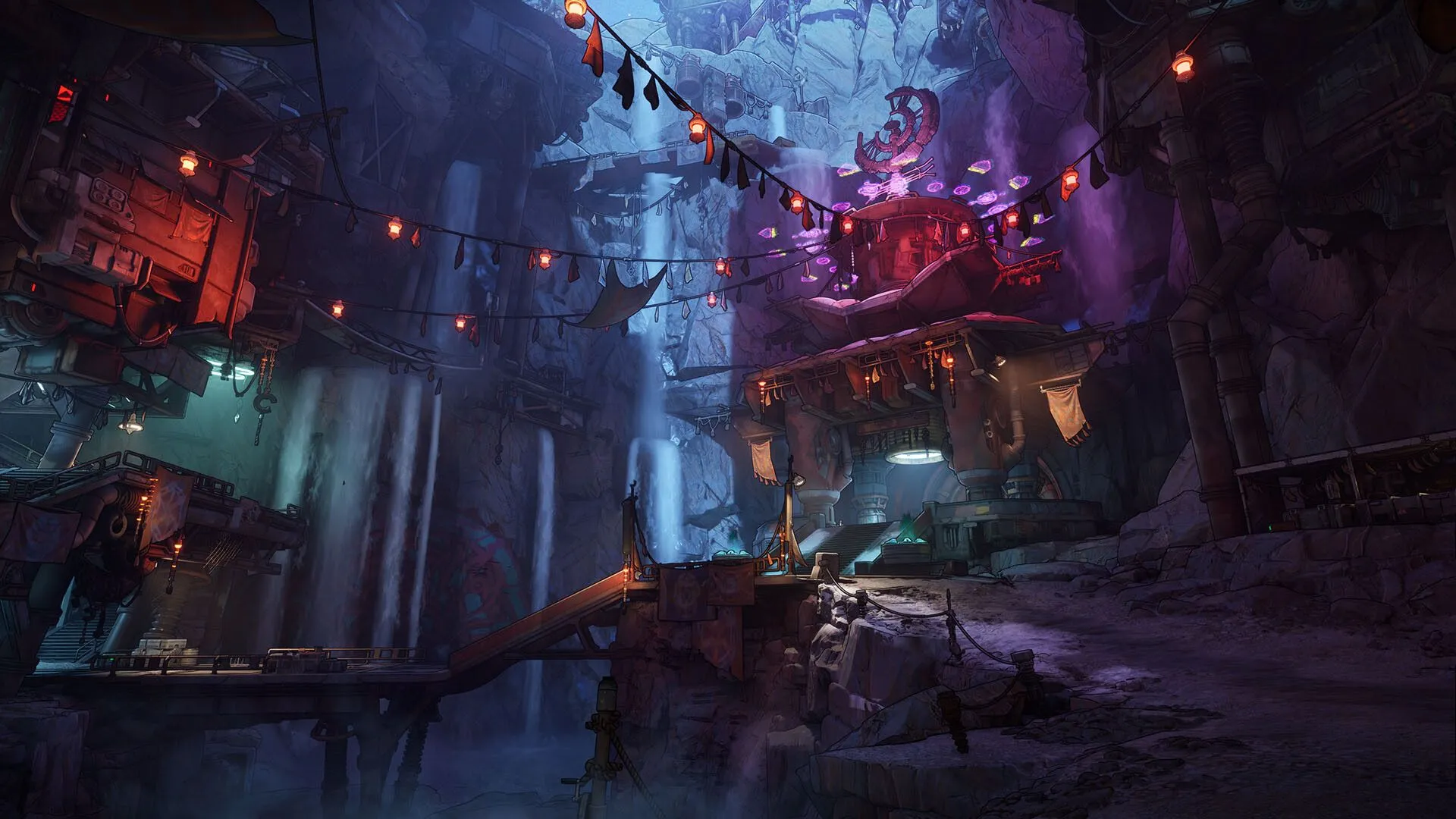 Hình ảnh gameplay Borderlands 4, tập trung vào cảnh chiến đấu hoặc khám phá môi trường rộng lớn với đồ họa mới